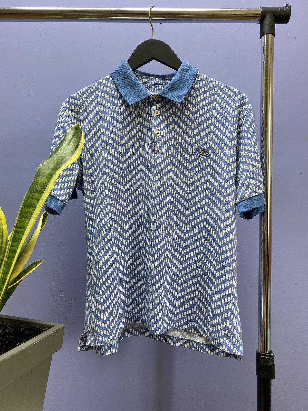 Vivienne Westwood Polo T Shirt Graphic Men’s Blue L