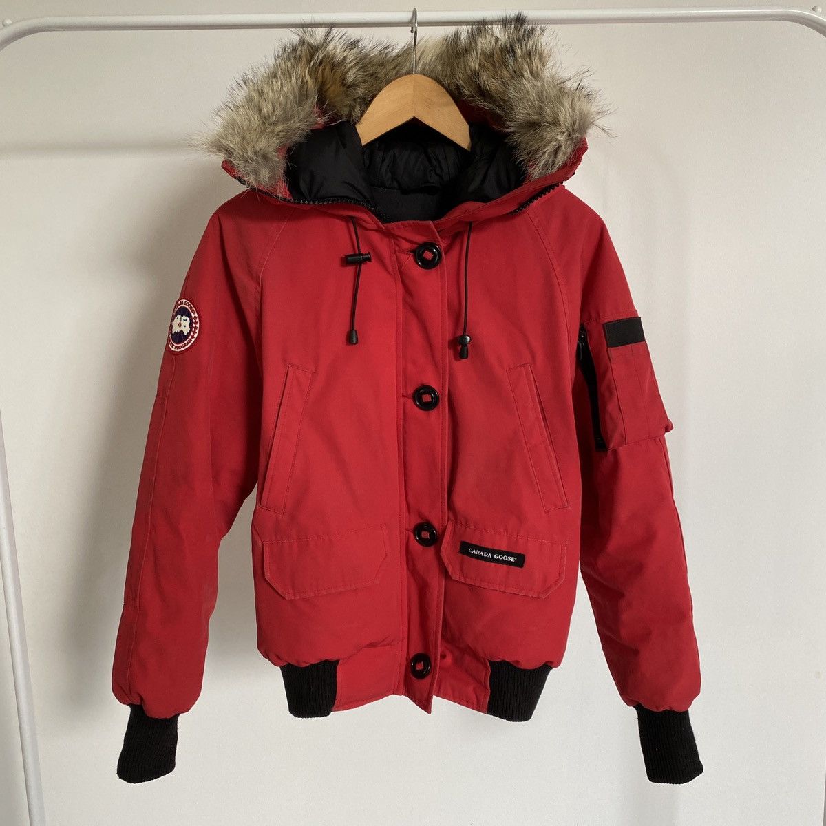 image of Canada Goose Down Jacket in Red, Women's (Size Small)