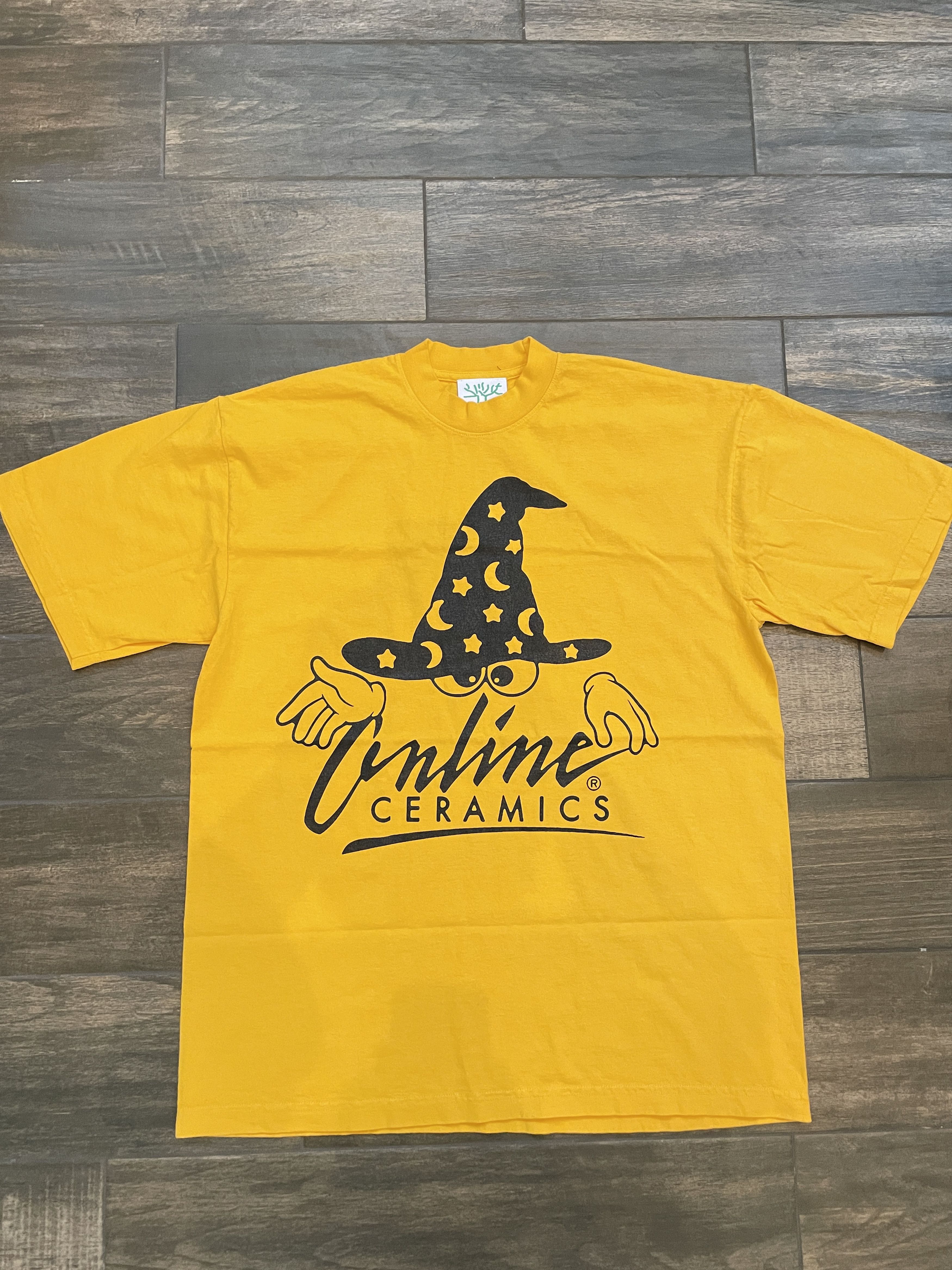 Online Ceramics AOL Online Witch Hat Tee Yellow