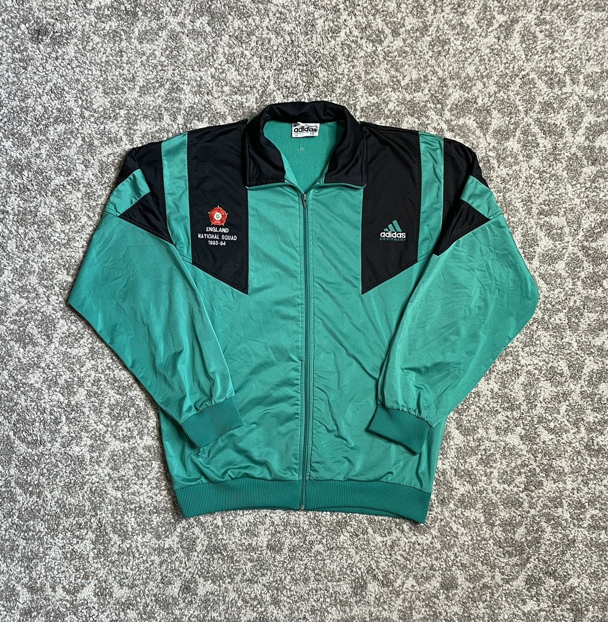Adidas Vintage Gren Black Zip Sweatshirt Jacket Adidas Equipment Grailed