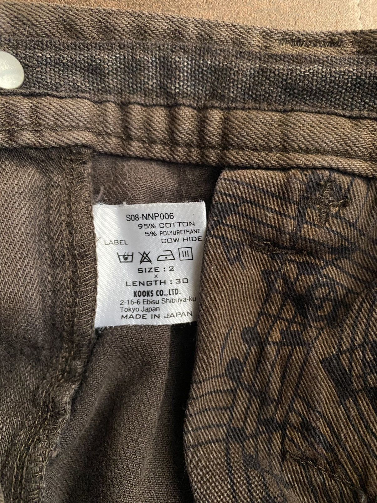 Number (N)ine SS08 “BIRDS” Double Pocket “Pain” Size US 30 / EU 46 - 3 Thumbnail