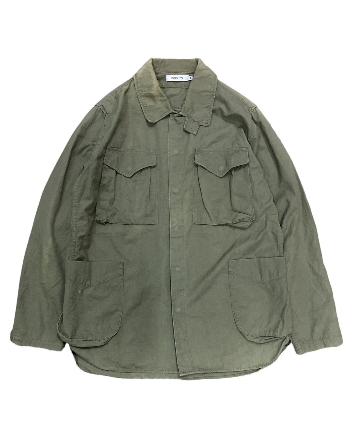 Nonnative large pocket military shirt