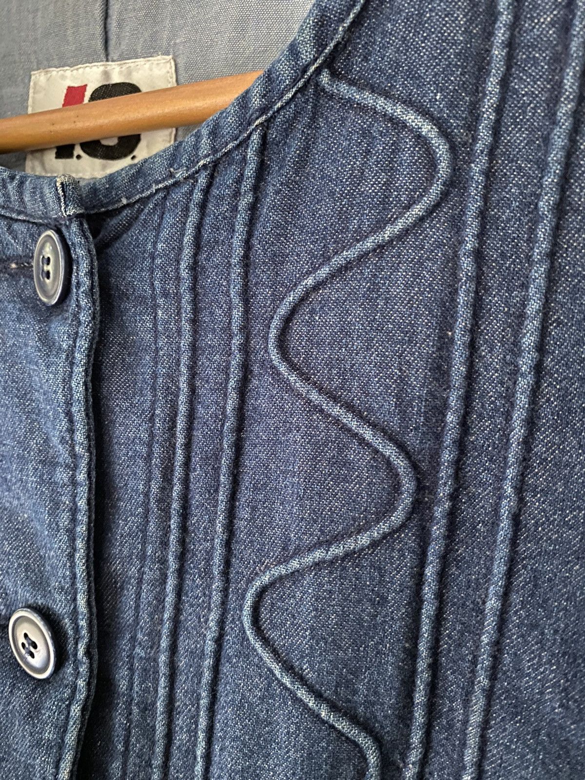 Issey Miyake 1990s I.S denim crop padded jacket Size US M / EU 48-50 / 2 - 5 Thumbnail