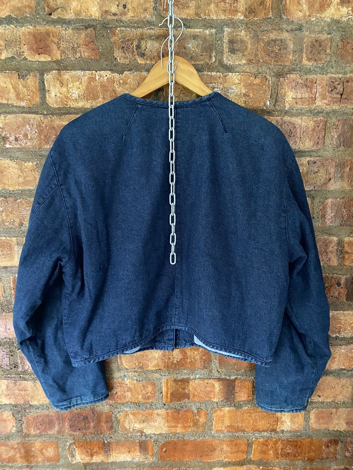 Issey Miyake 1990s I.S denim crop padded jacket Size US M / EU 48-50 / 2 - 9 Thumbnail
