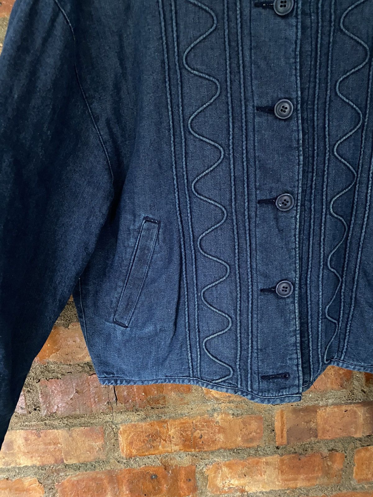 Issey Miyake 1990s I.S denim crop padded jacket Size US M / EU 48-50 / 2 - 4 Thumbnail