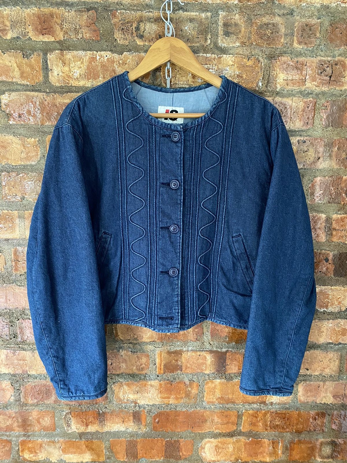 Issey Miyake 1990s I.S denim crop padded jacket Size US M / EU 48-50 / 2 - 2 Thumbnail