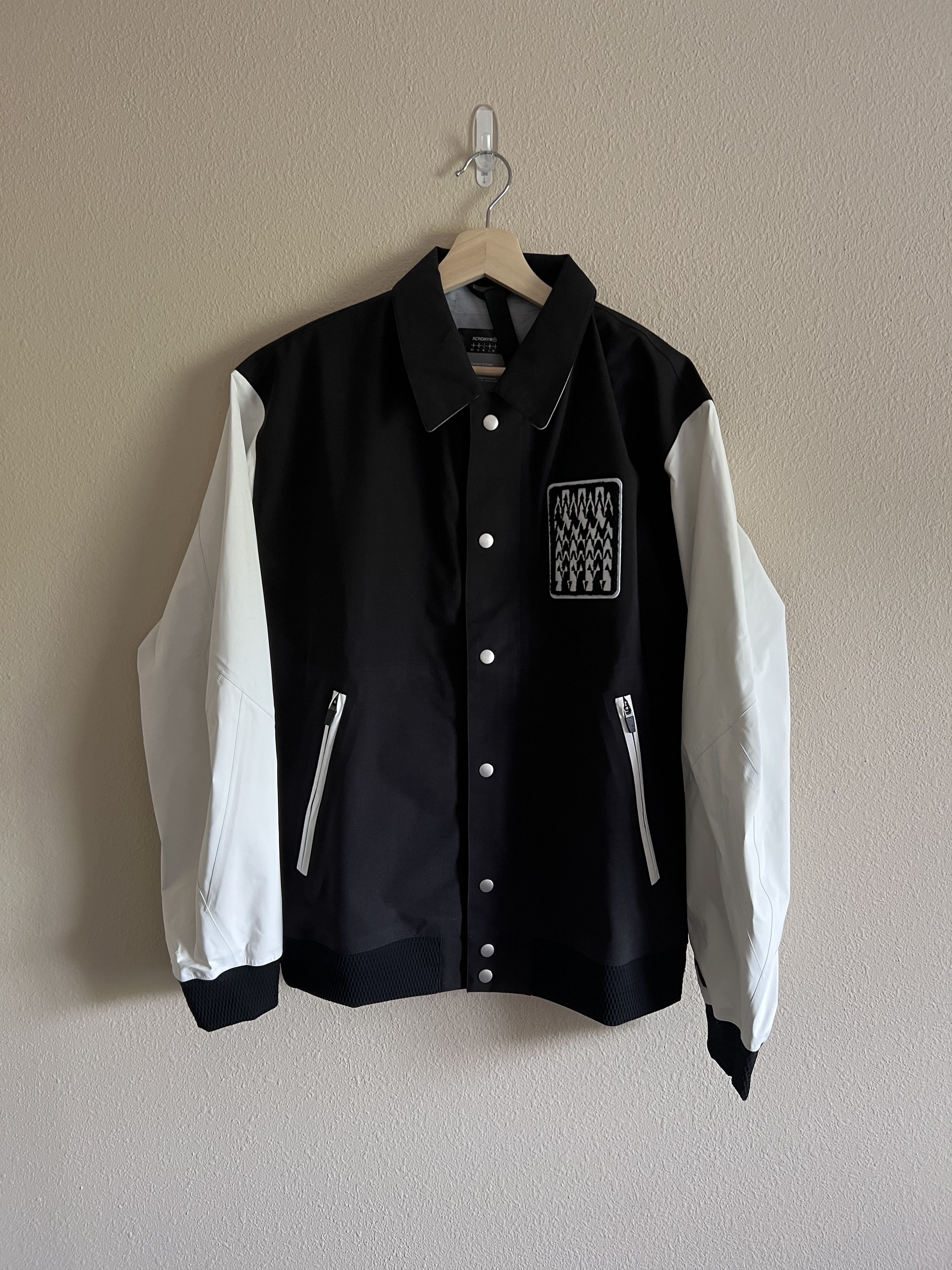 Acronym Acronym J94-VT Varsity Jacket in Black White | Grailed