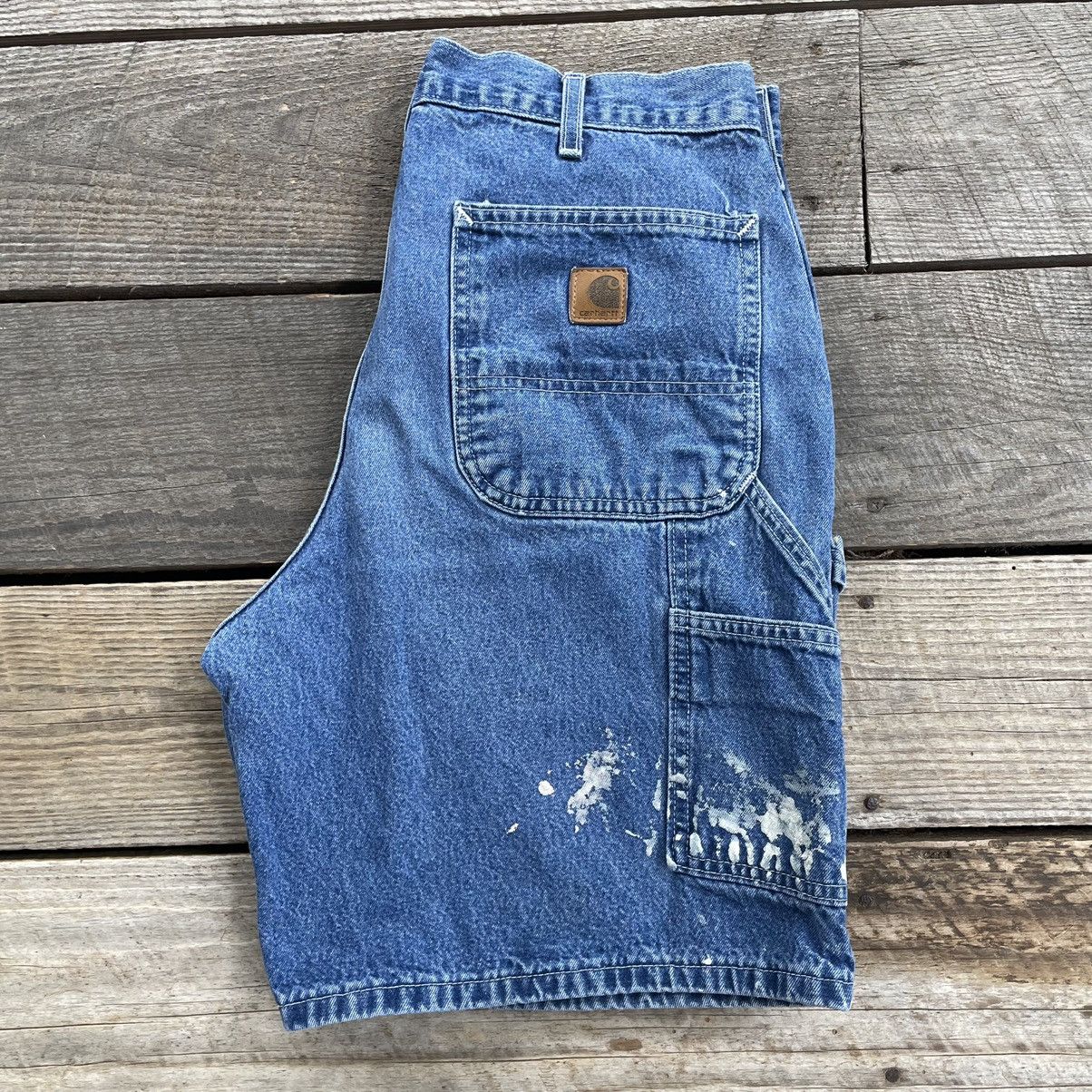 Carhartt Denim Painter Shorts, Shorts, Men's, W36 equivalent cotton blue type Vintage Second Hand