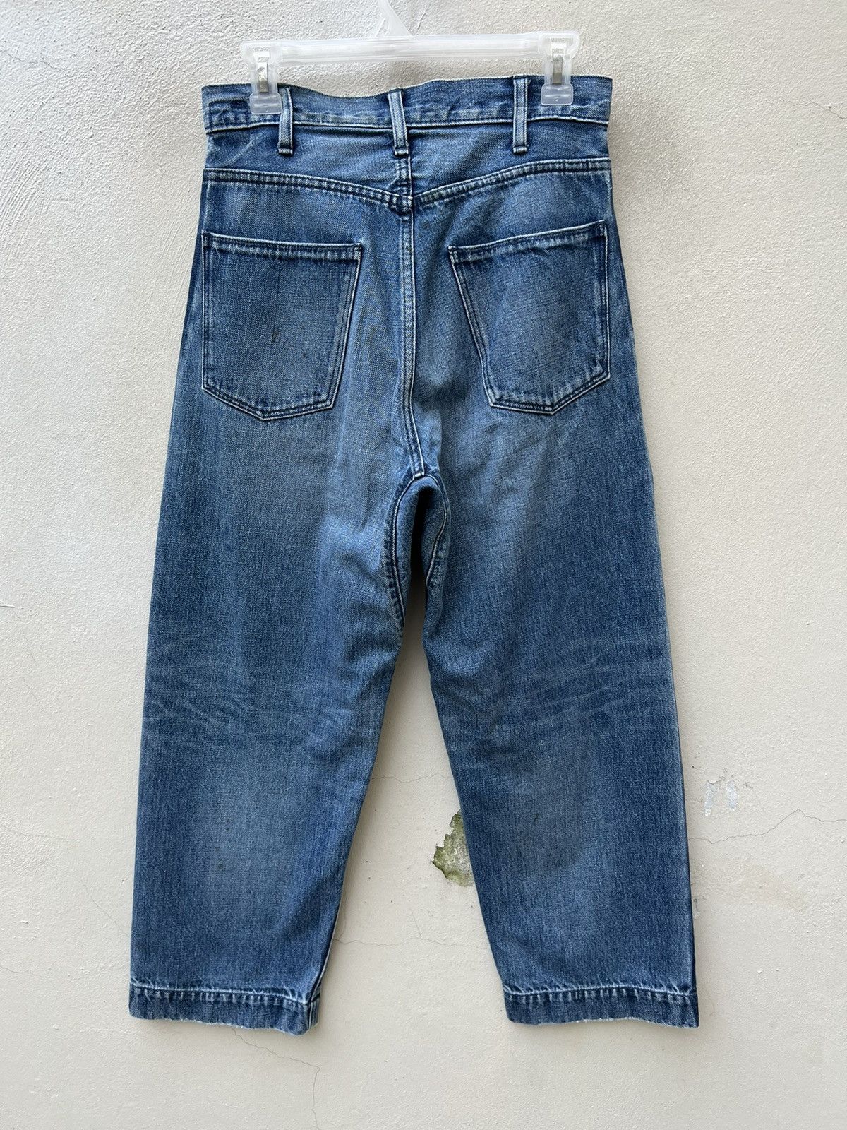 BRU NA BOINNE Bru Na Boinne Japan Side Stripe Selvedge Denim Cropped Jeans Size US 29 - 15 Thumbnail