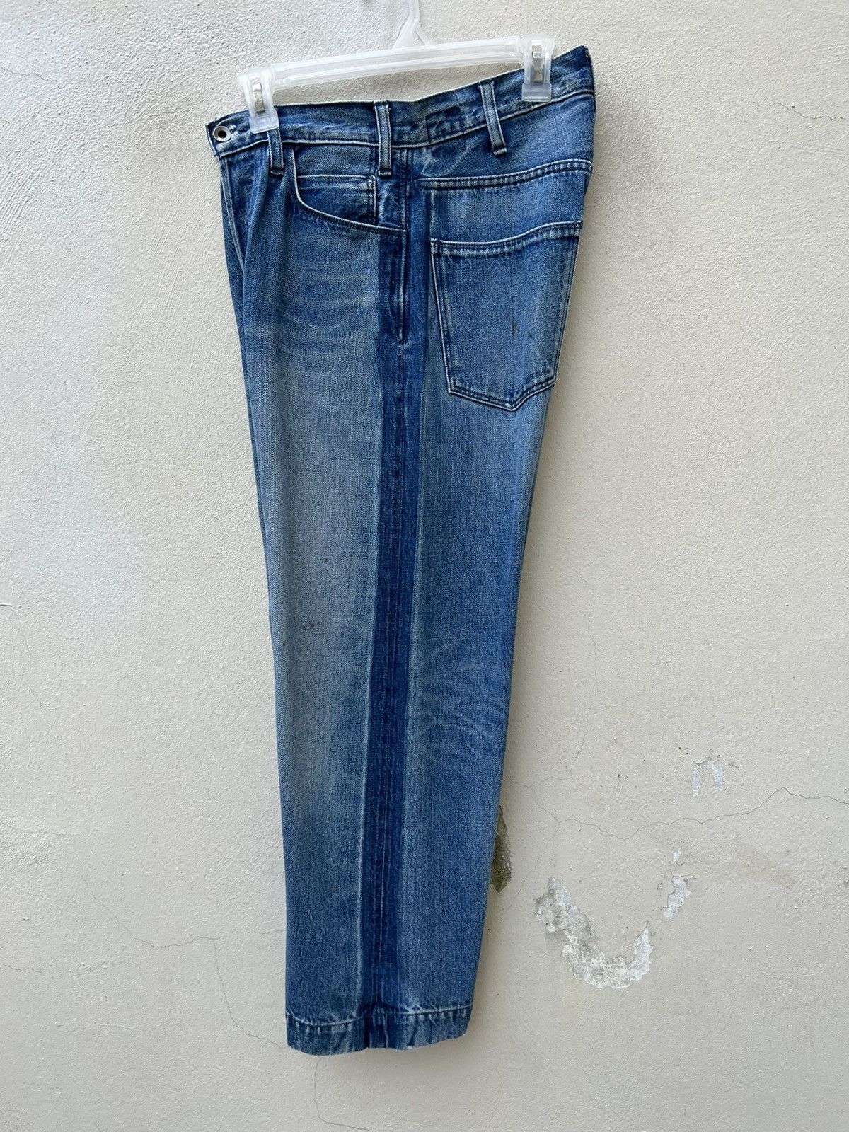 BRU NA BOINNE Bru Na Boinne Japan Side Stripe Selvedge Denim Cropped Jeans Size US 29 - 20 Thumbnail