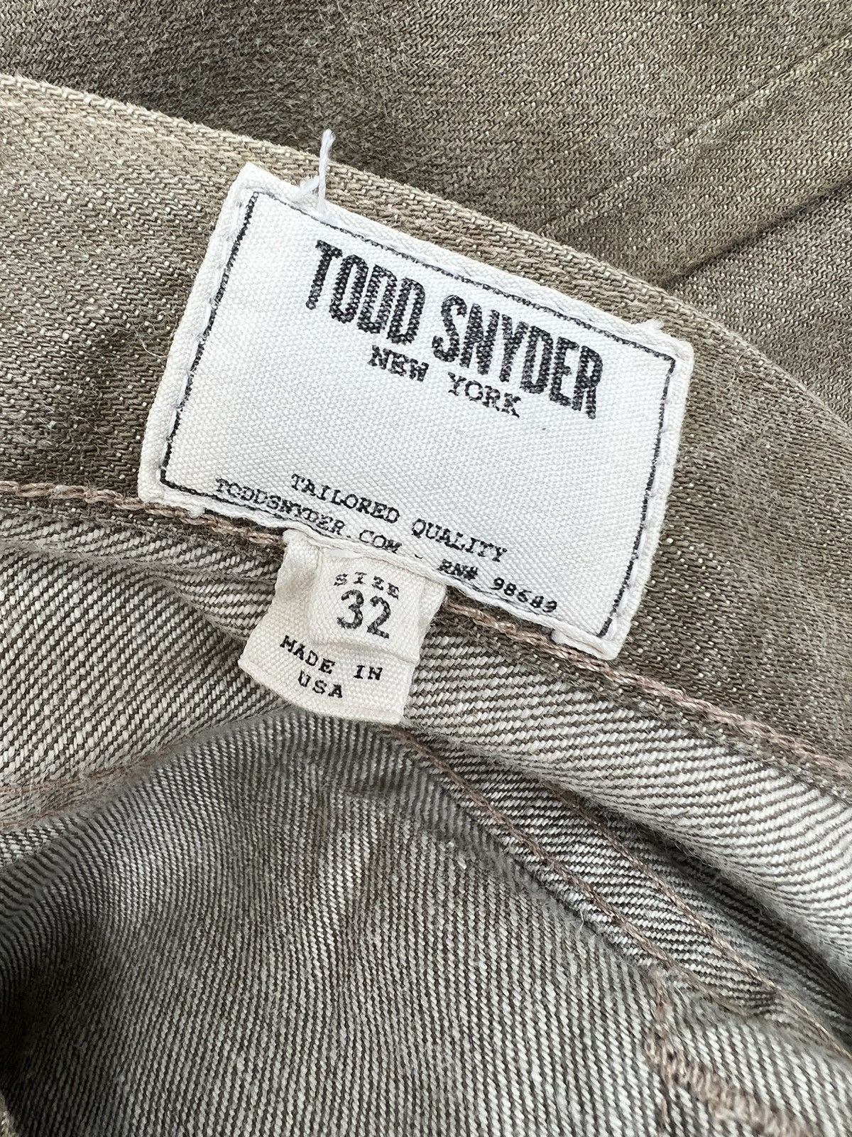 Todd Snyder Todd Snyder NY Damaged Color Denim Selvedge Jeans Size US 32 / EU 48 - 21 Thumbnail