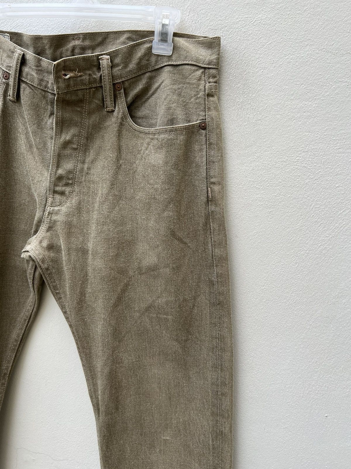 Todd Snyder Todd Snyder NY Damaged Color Denim Selvedge Jeans Size US 32 / EU 48 - 11 Thumbnail