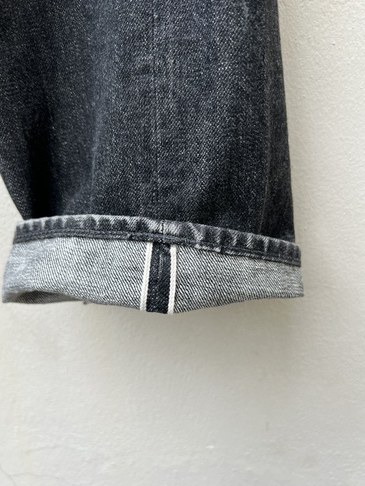 Full Count & Co. × Vintage Vintage 90s Full Count Japan Hybrid Leather Selvedge Jeans Size US 30 / EU 46 - 13 Thumbnail