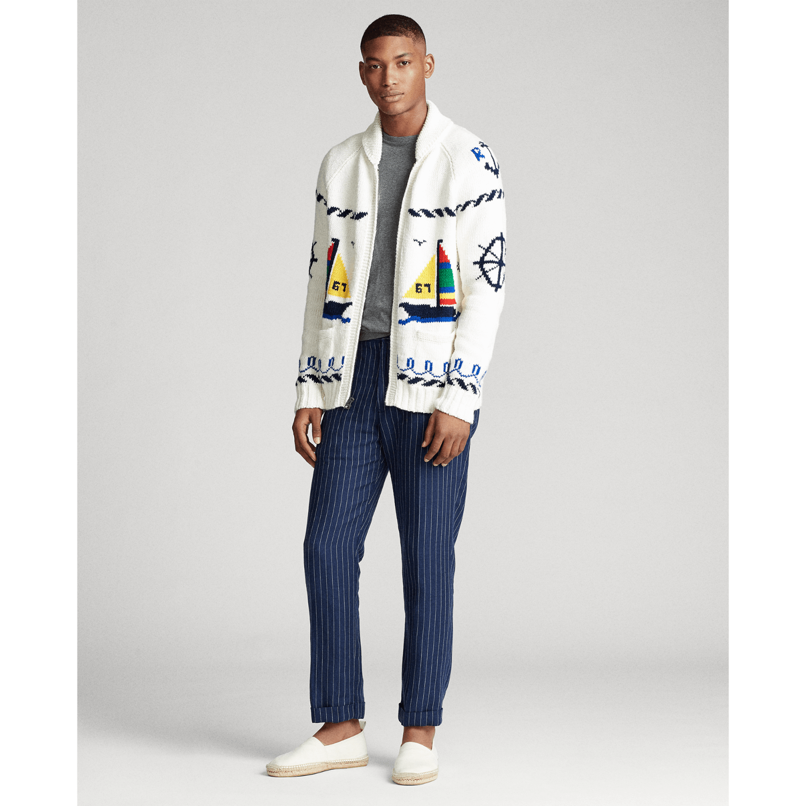 Polo Ralph Lauren Polo Ralph Lauren Cardigan Nautical Boat Sweater XL Size US XL / EU 56 / 4 - 2 Thumbnail