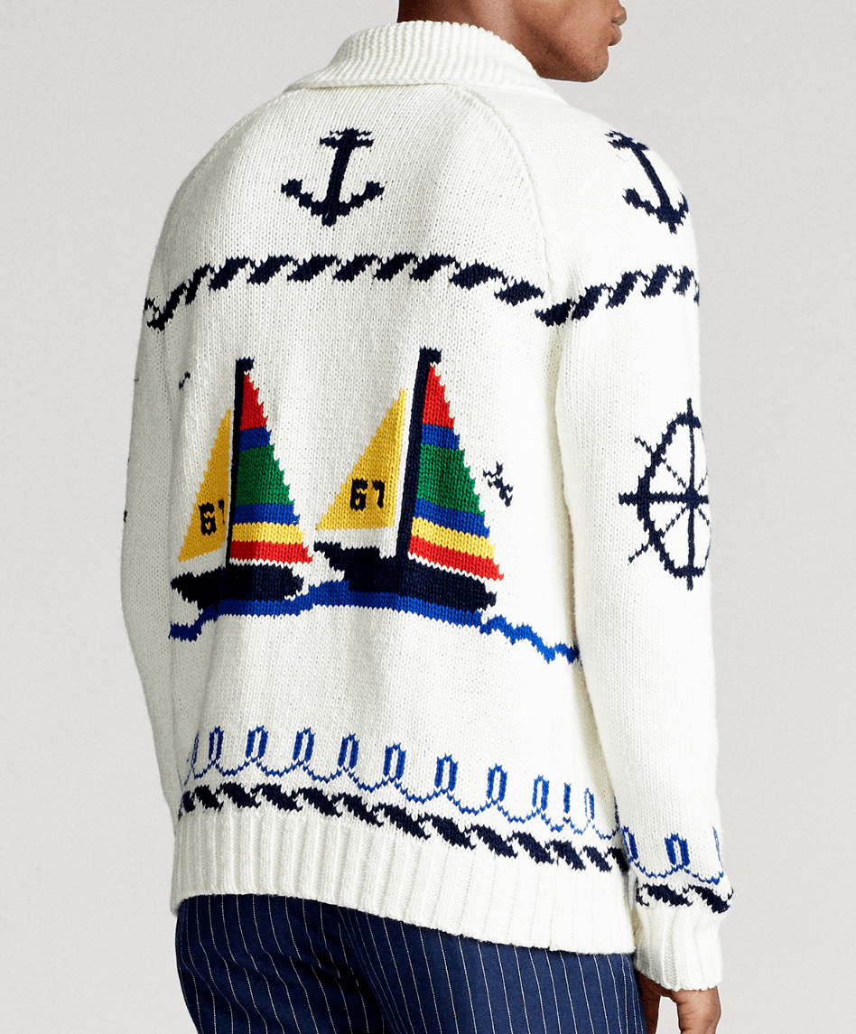 Polo Ralph Lauren Polo Ralph Lauren Cardigan Nautical Boat Sweater XL Size US XL / EU 56 / 4 - 4 Thumbnail