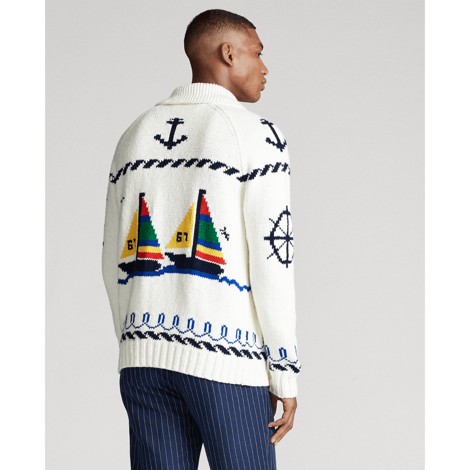 Polo Ralph Lauren Polo Ralph Lauren Cardigan Nautical Boat Sweater XL Size US XL / EU 56 / 4 - 7 Thumbnail