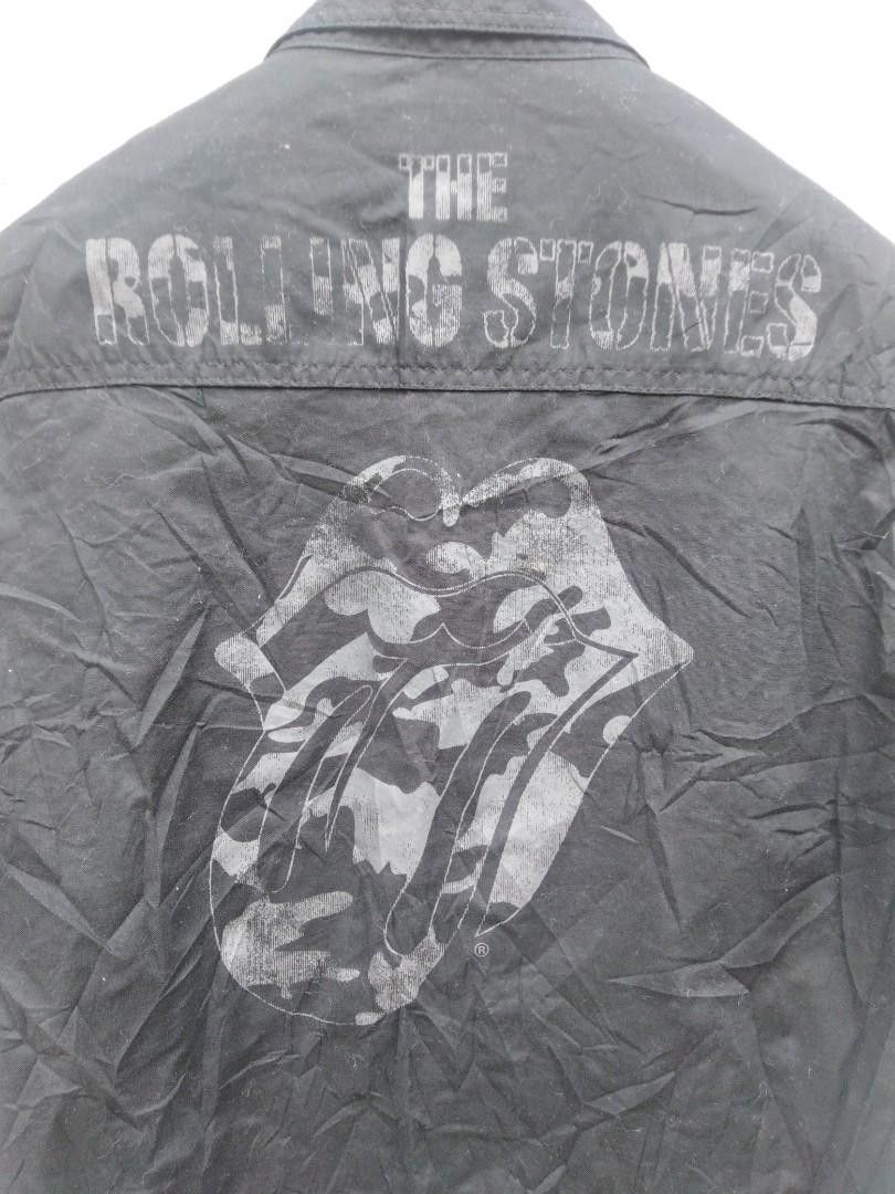 Band Tees × The Rolling Stones × Vintage The Rolling Stones Tongue & Lips Logo 3 Quarter Button-ups Size US M / EU 48-50 / 2 - 3 Thumbnail