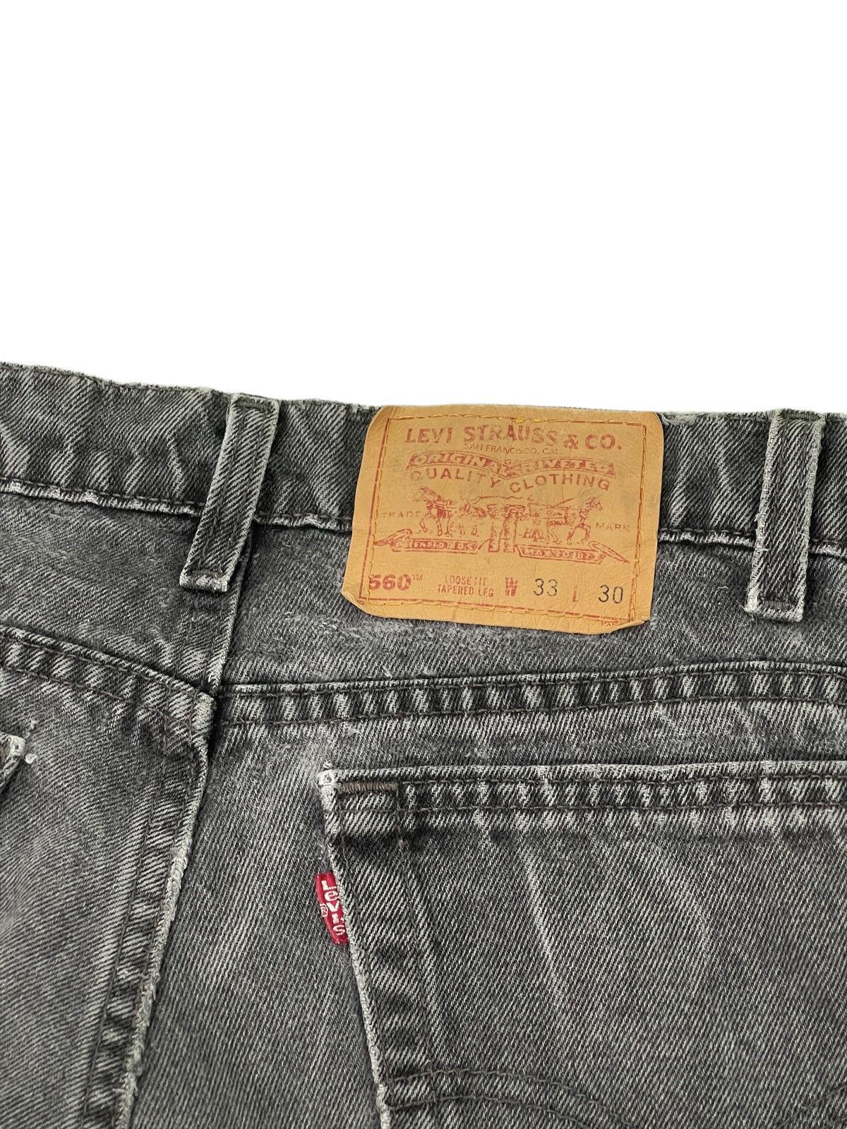 Levi's Vintage Clothing Vtg 90s Levi’s 560 Tapered Made in USA 11🟦 Size US 32 / EU 48 - 5 Thumbnail