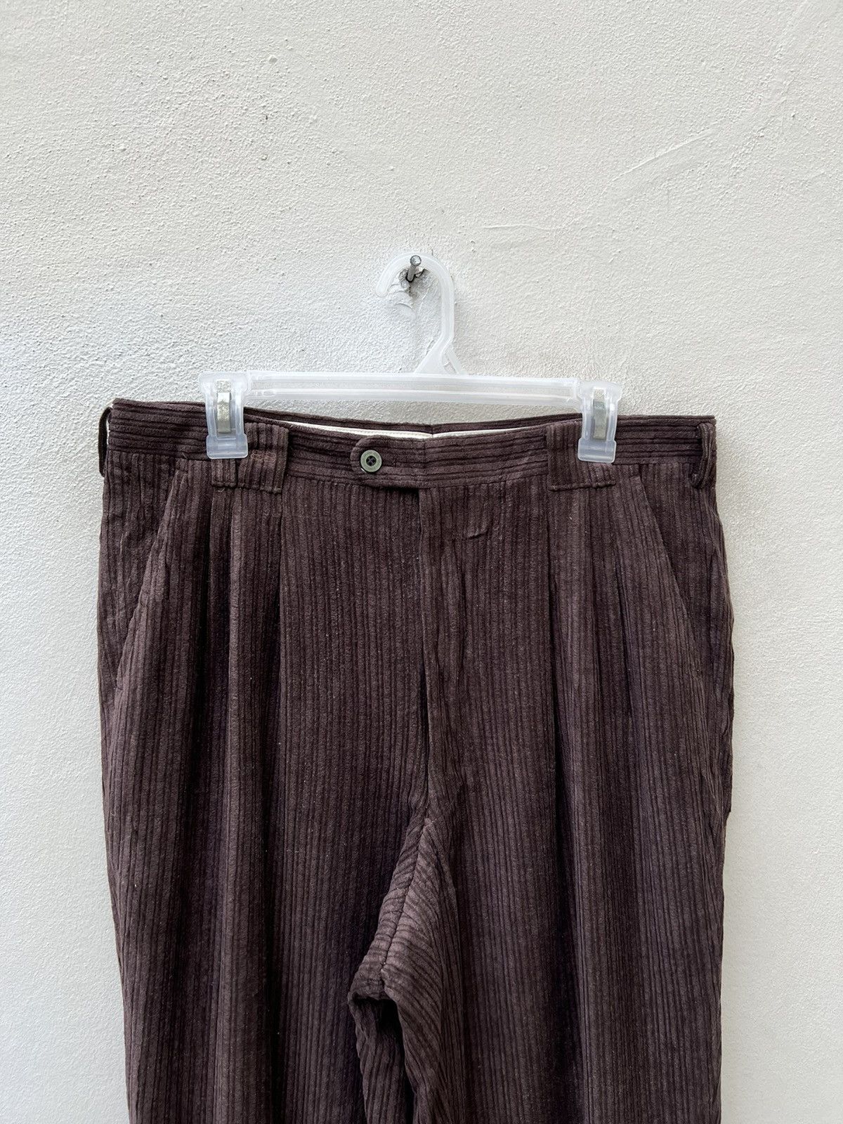 Balenciaga Vintage Balenciaga Paris Baggy Brown Corduroy Trouser Pant Size US 33 - 7 Thumbnail