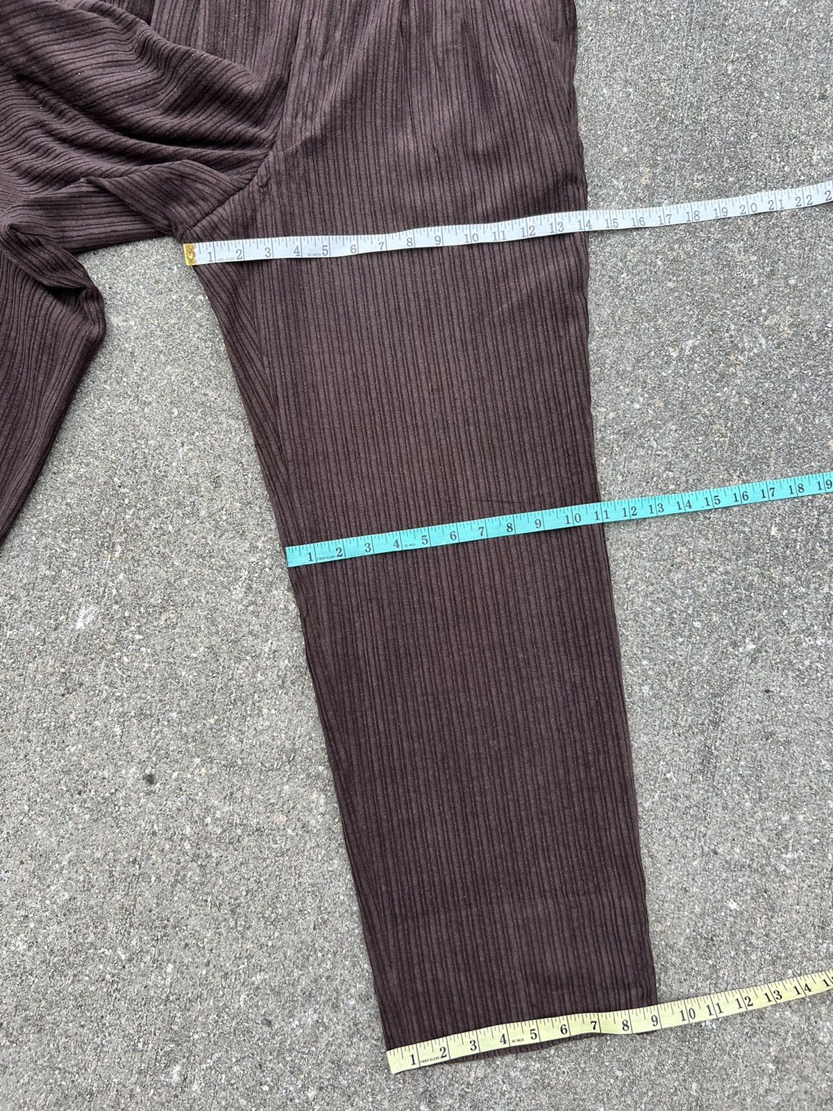 Balenciaga Vintage Balenciaga Paris Baggy Brown Corduroy Trouser Pant Size US 33 - 3 Thumbnail