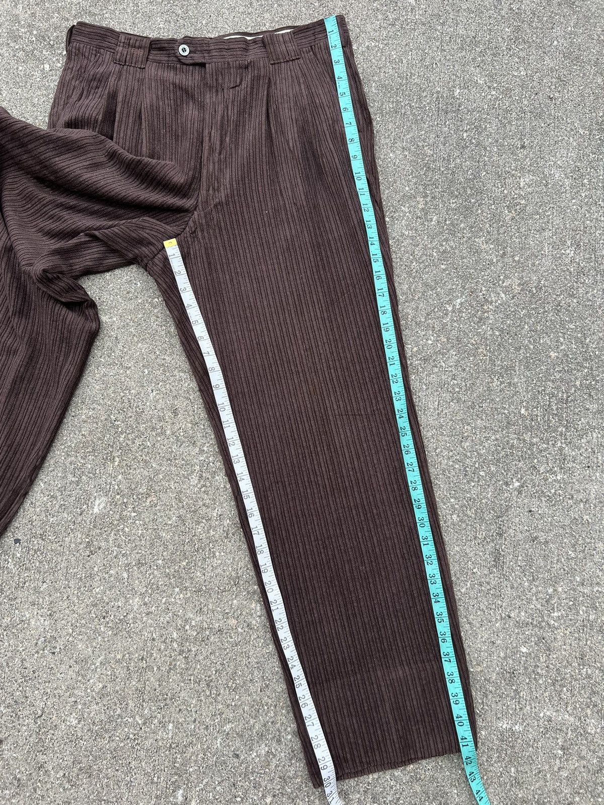 Balenciaga Vintage Balenciaga Paris Baggy Brown Corduroy Trouser Pant Size US 33 - 4 Thumbnail