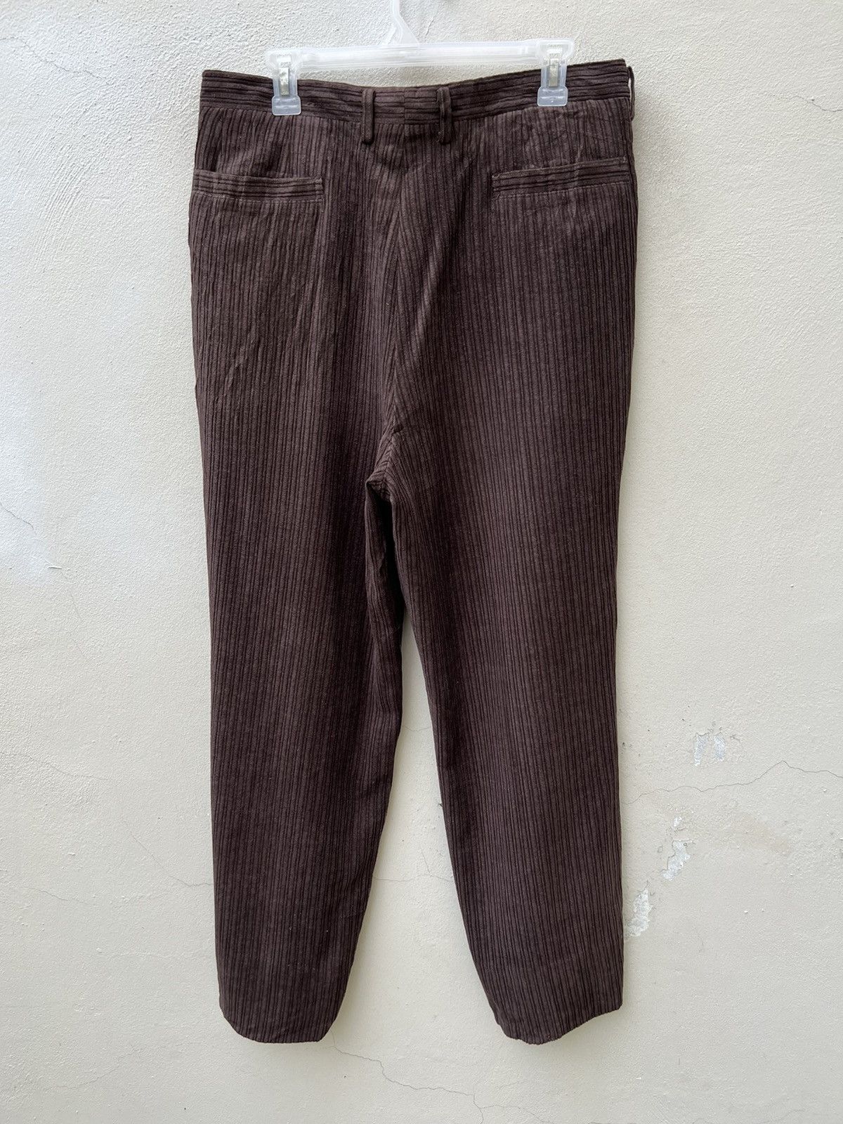 Balenciaga Vintage Balenciaga Paris Baggy Brown Corduroy Trouser Pant Size US 33 - 13 Thumbnail