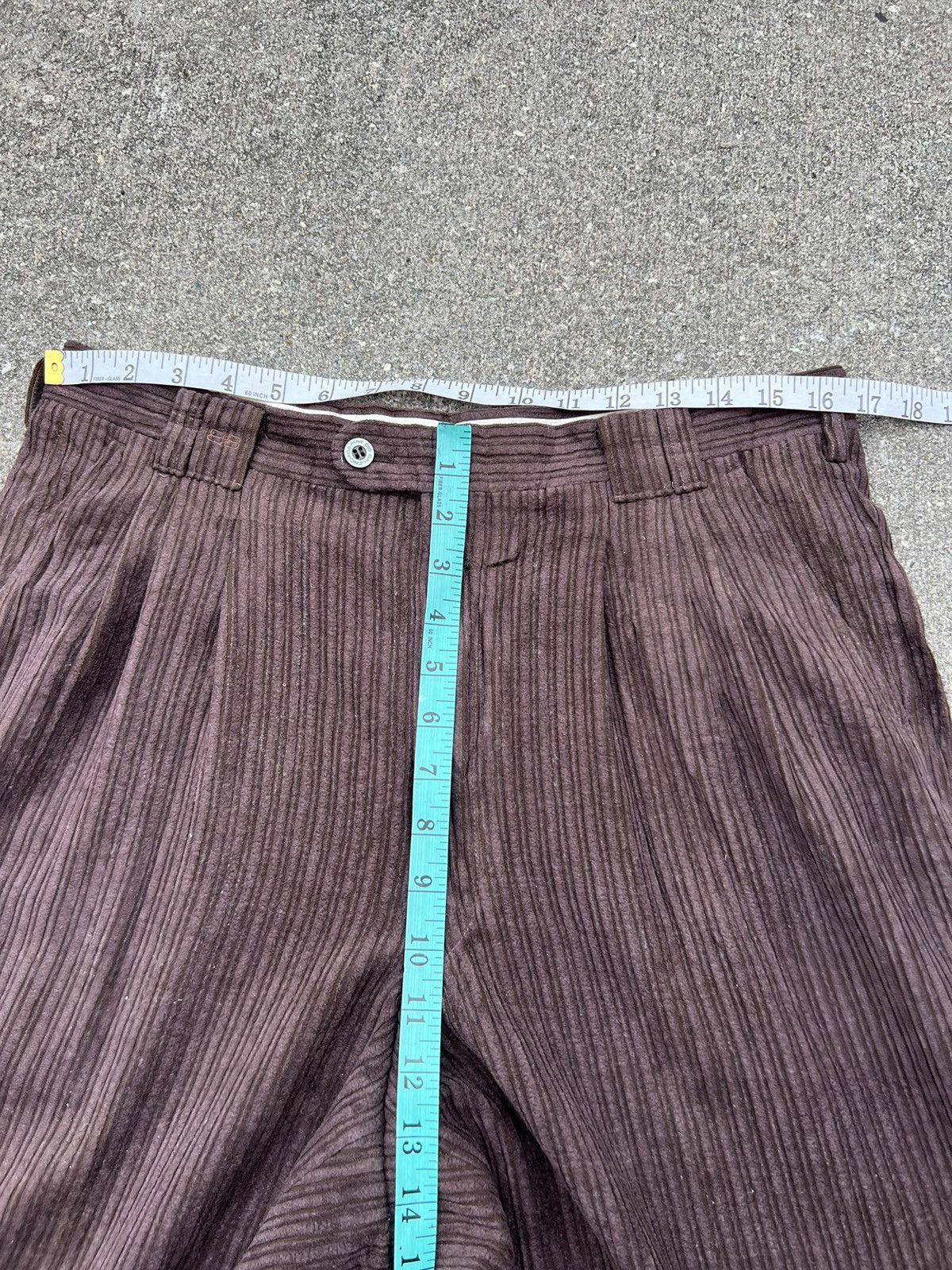 Balenciaga Vintage Balenciaga Paris Baggy Brown Corduroy Trouser Pant Size US 33 - 2 Thumbnail