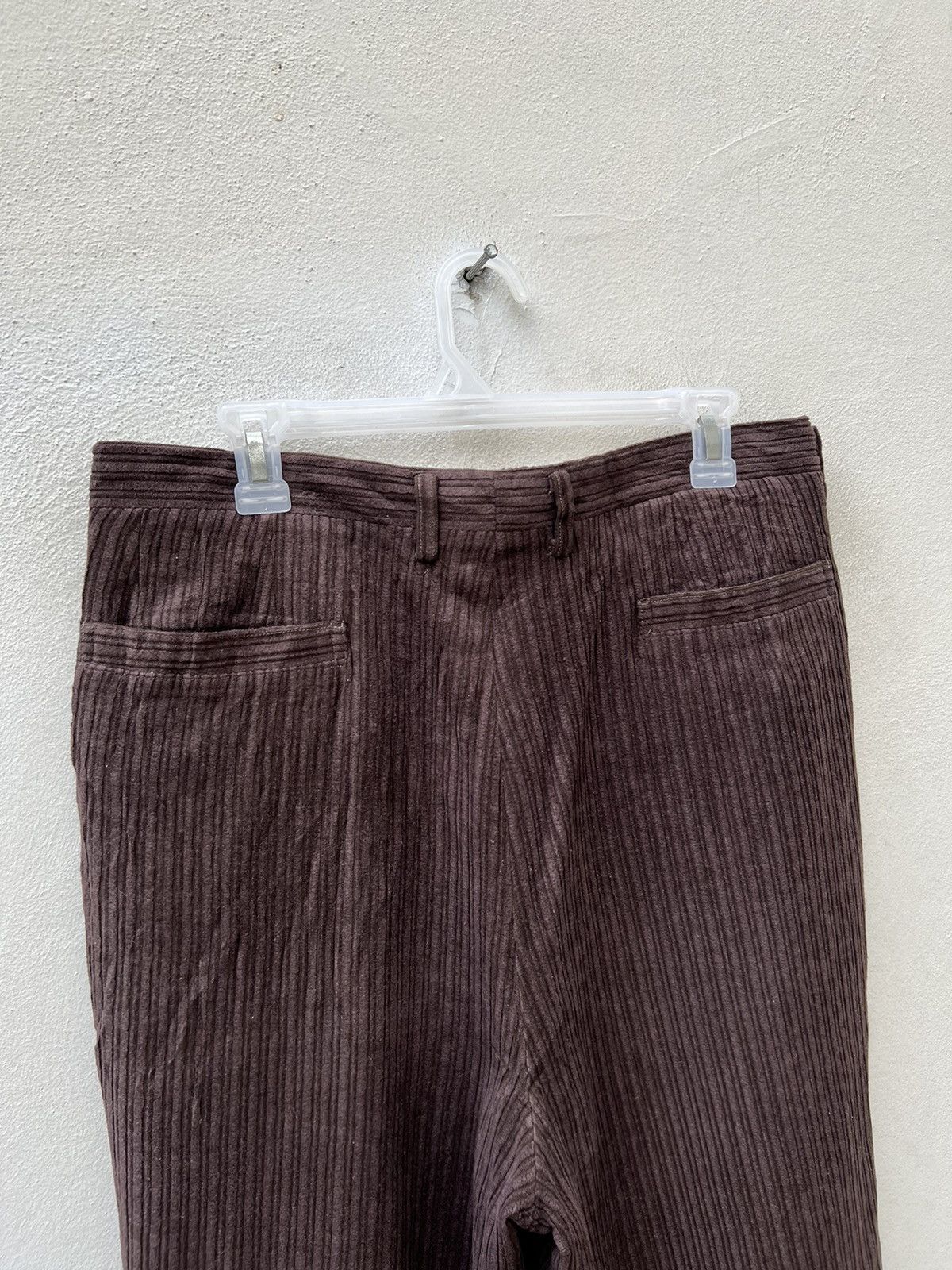 Balenciaga Vintage Balenciaga Paris Baggy Brown Corduroy Trouser Pant Size US 33 - 14 Thumbnail