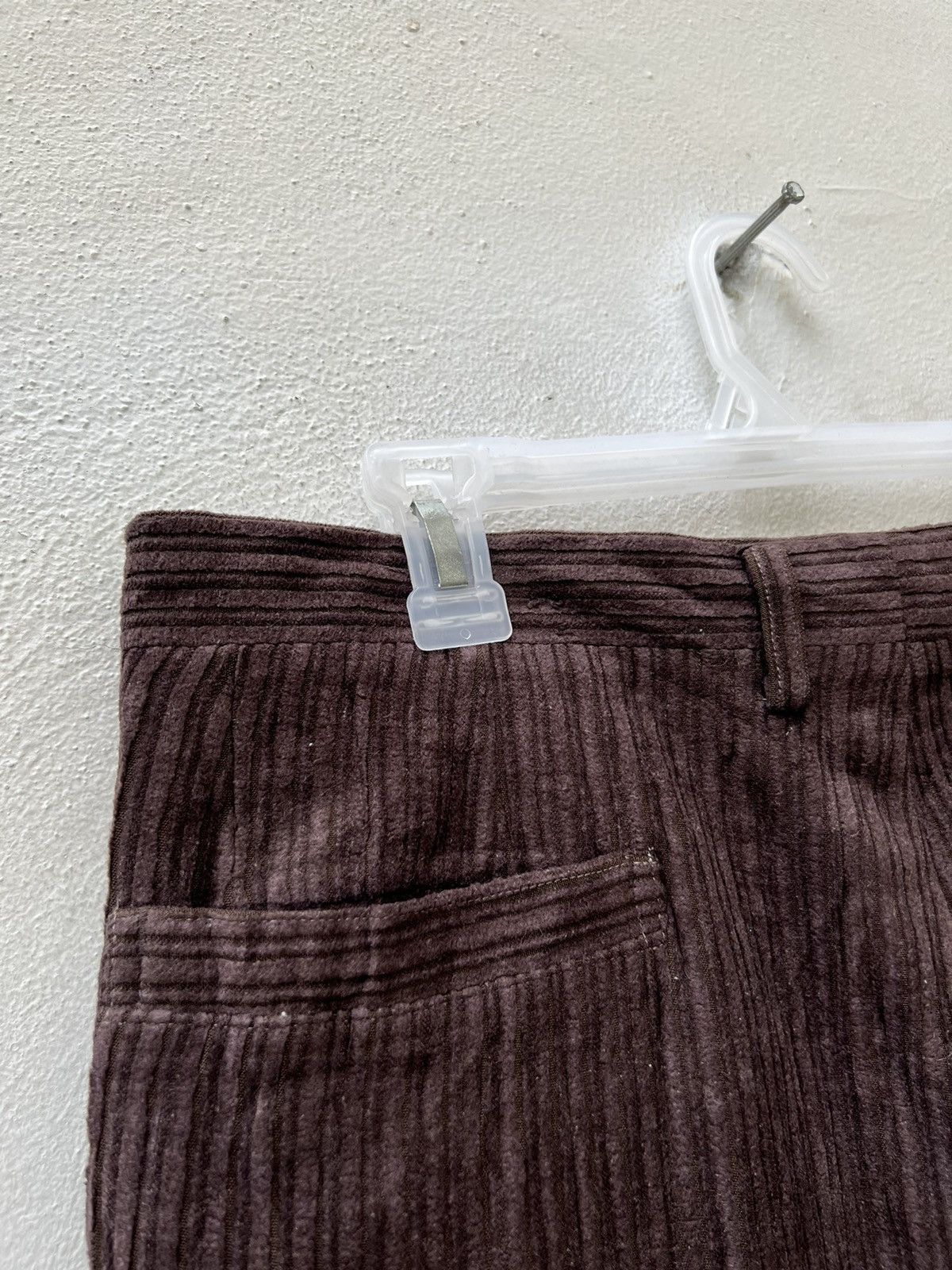 Balenciaga Vintage Balenciaga Paris Baggy Brown Corduroy Trouser Pant Size US 33 - 15 Thumbnail