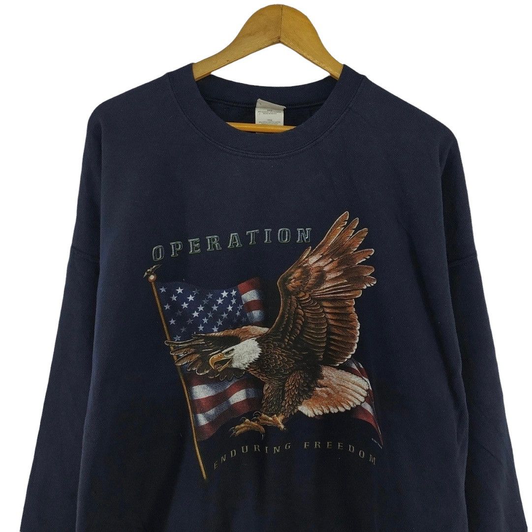 Vintage Operation Enduring Freedom Eagle Vintage Sweatshirt. #A7 Size US XXL / EU 58 / 5 - 2 Thumbnail