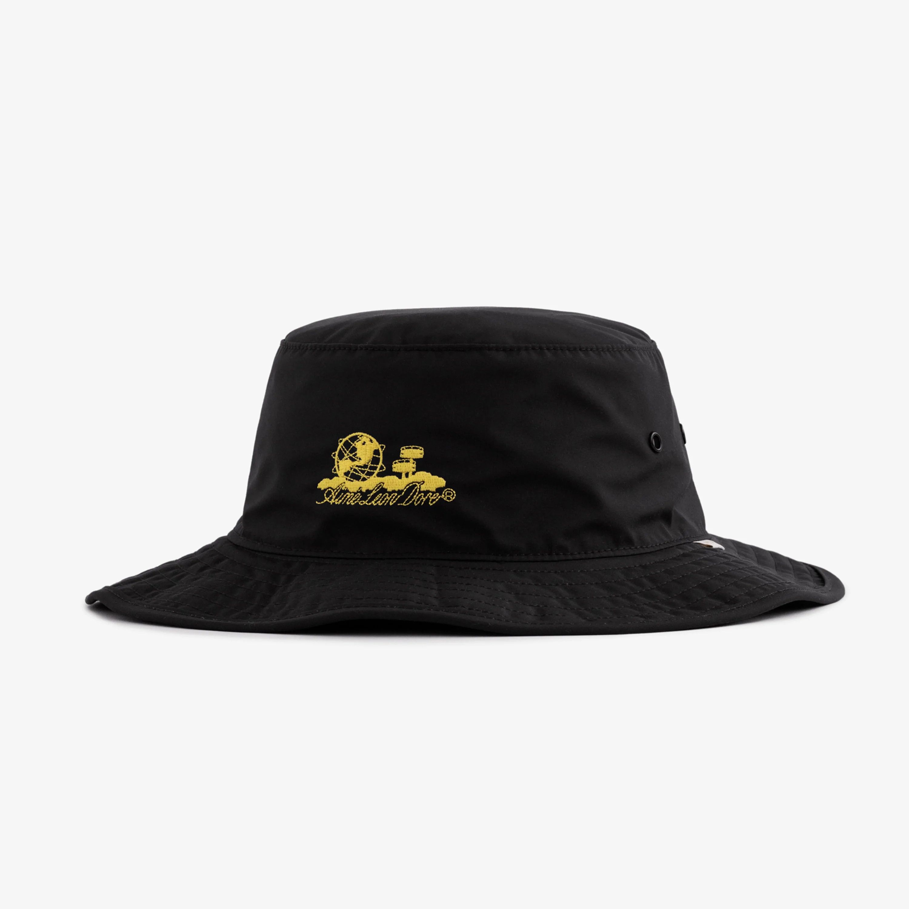 Pre-owned Aimé Leon Dore Unisphere Shell Bucket Hat Black S/m In Multicolor