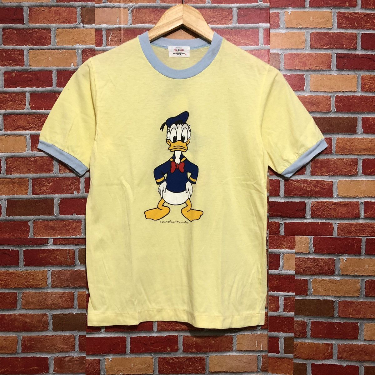 Disney Vintage Donald Duck Ringer T-Shirt Size US M / EU 48-50 / 2 - 1 Thumbnail