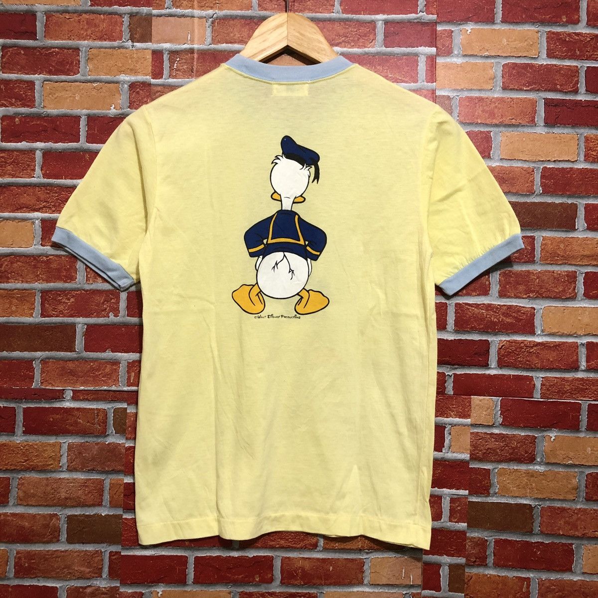 Disney Vintage Donald Duck Ringer T-Shirt Size US M / EU 48-50 / 2 - 3 Thumbnail
