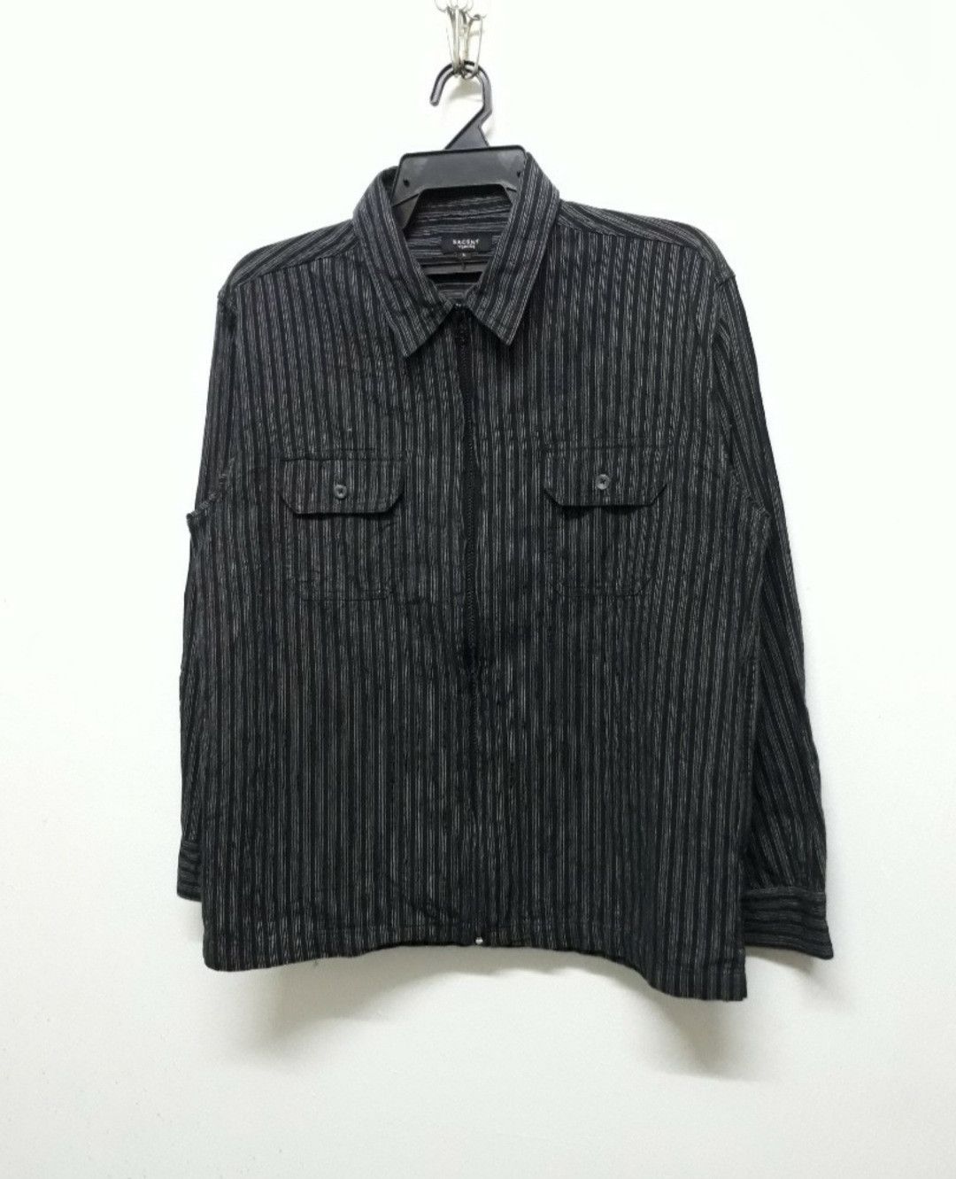 Yohji Yamamoto 💥Ysaccs yohji yamamoto Stripe Denim Pullover Size US L / EU 52-54 / 3 - 7 Thumbnail