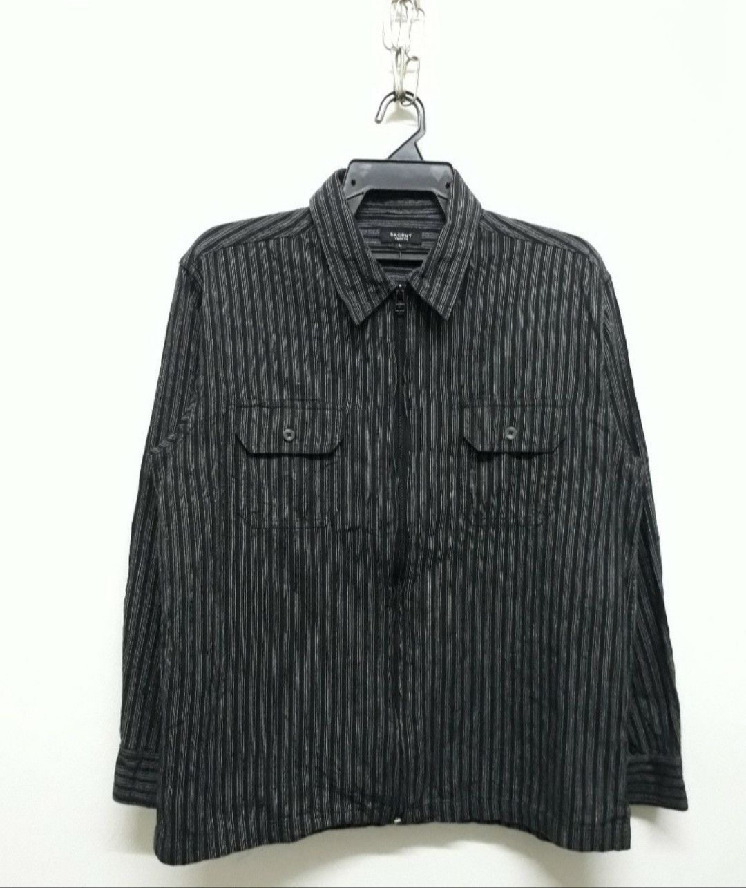 Yohji Yamamoto 💥Ysaccs yohji yamamoto Stripe Denim Pullover Size US L / EU 52-54 / 3 - 5 Thumbnail