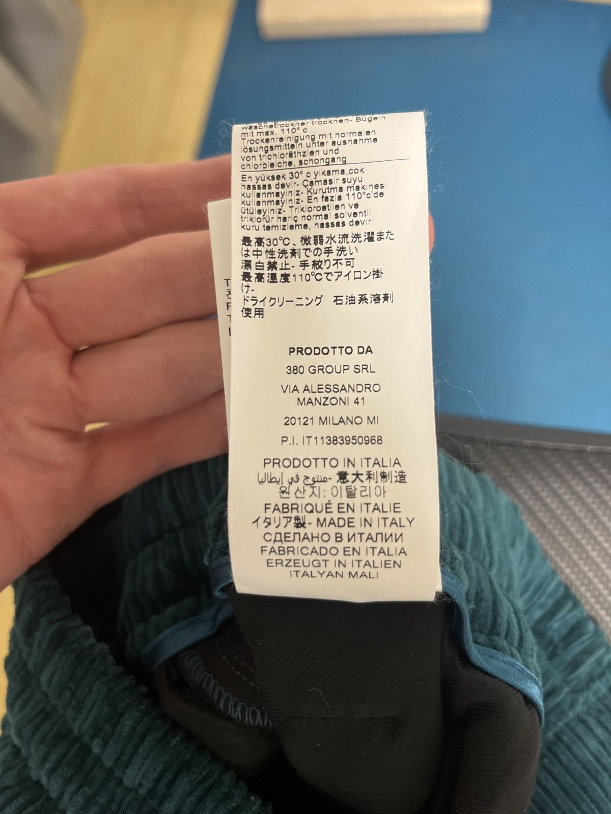 Just Don Just Don Plain Corduroy Pants 'Turquoise' Size US 32 / EU 48 - 7 Thumbnail