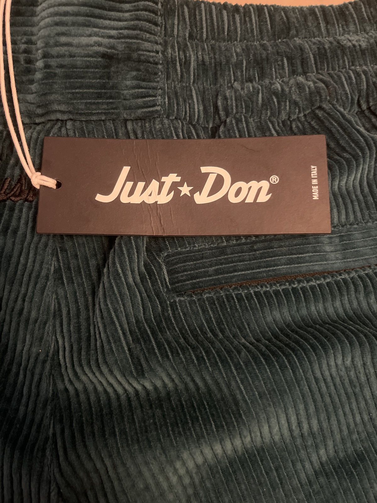 Just Don Just Don Plain Corduroy Pants 'Turquoise' Size US 32 / EU 48 - 3 Thumbnail