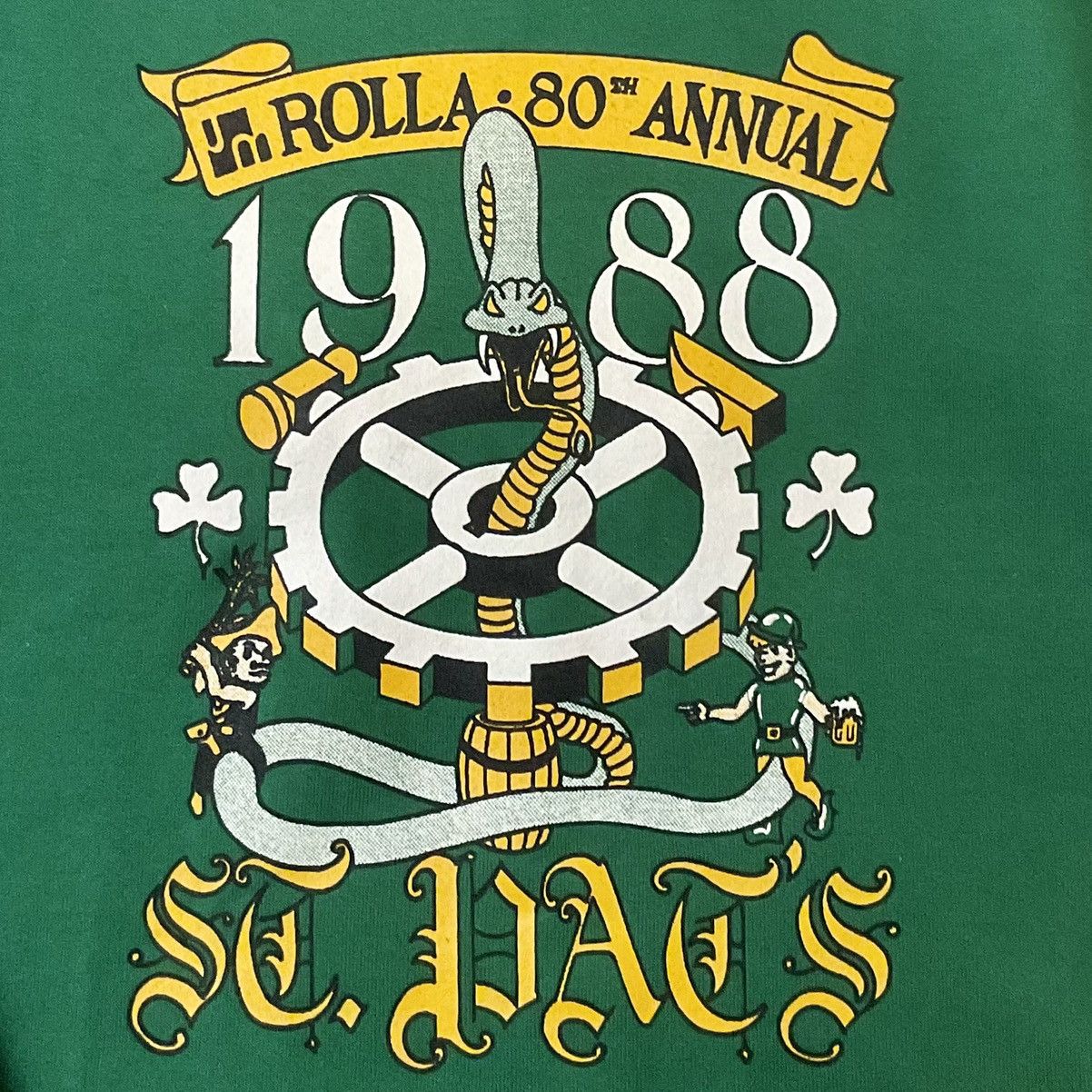 Russell Athletic × Vintage Russell Athletic Missouri Rolla St Pat’s 1988 Sweatshirt NWT Size US M / EU 48-50 / 2 - 9 Thumbnail