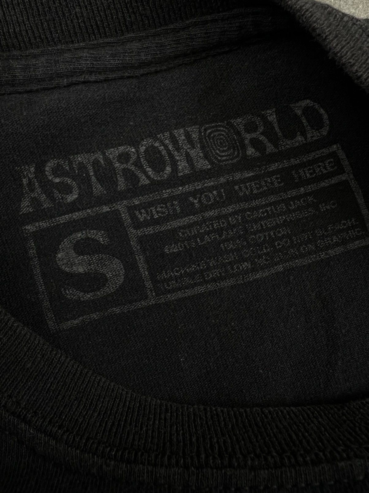 Travis Scott Travis Scott Astroworld Tour Center Bear Tee Black Small Size US S / EU 44-46 / 1 - 3 Thumbnail