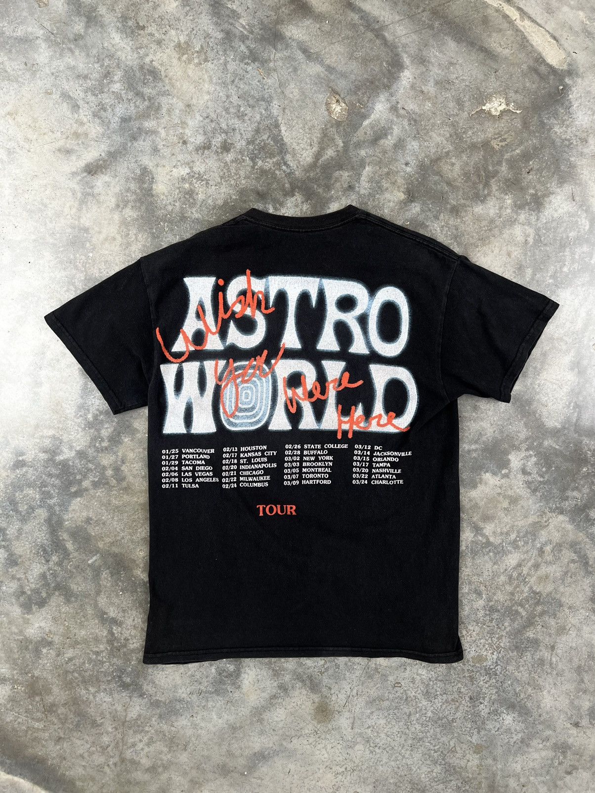 Travis Scott Travis Scott Astroworld Tour Center Bear Tee Black Small Size US S / EU 44-46 / 1 - 4 Thumbnail