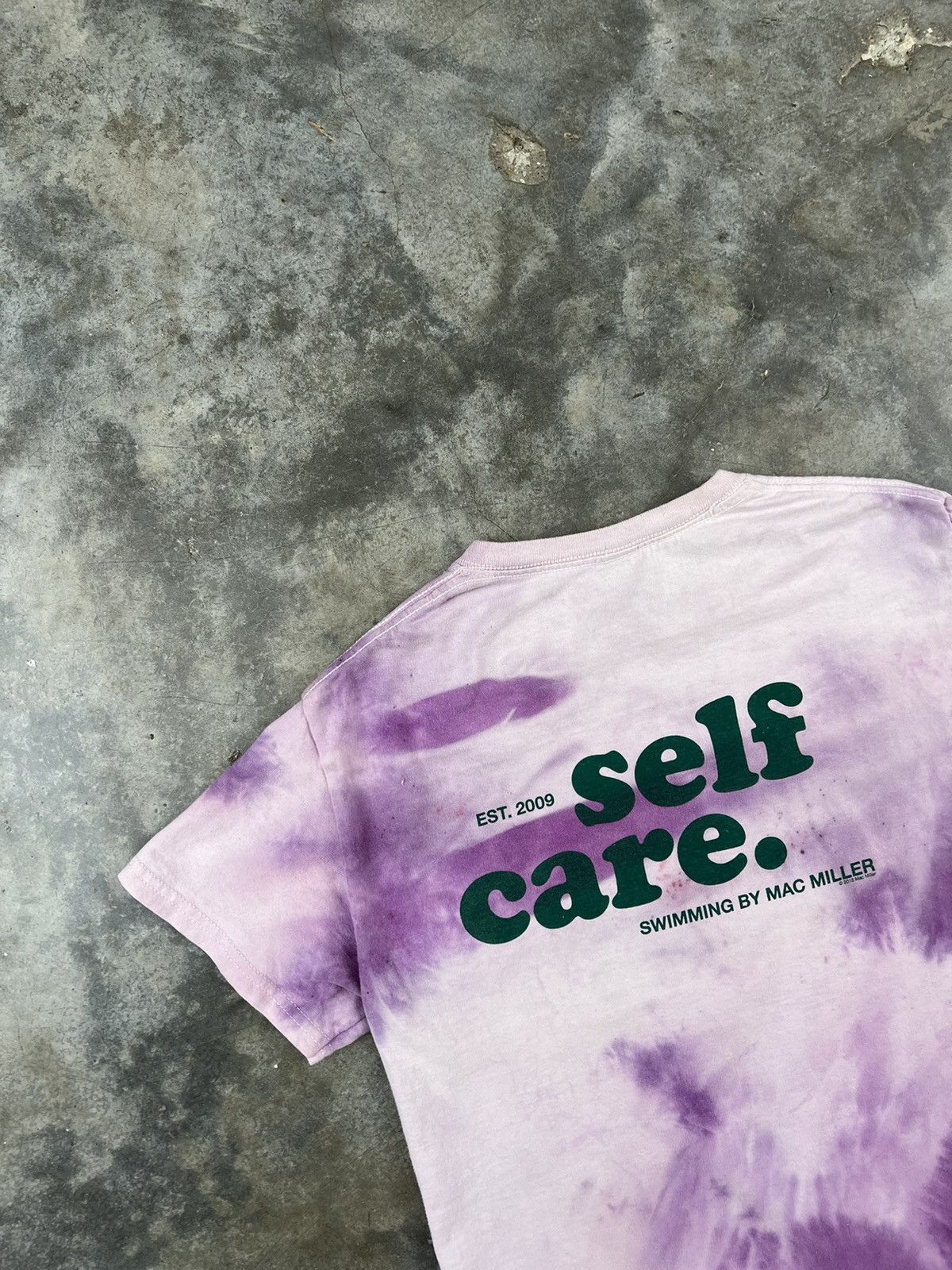 Mac Miller Mac Miller " Self Care " Tie Dye Swimming Tee Sz. Small Size US S / EU 44-46 / 1 - 2 Thumbnail
