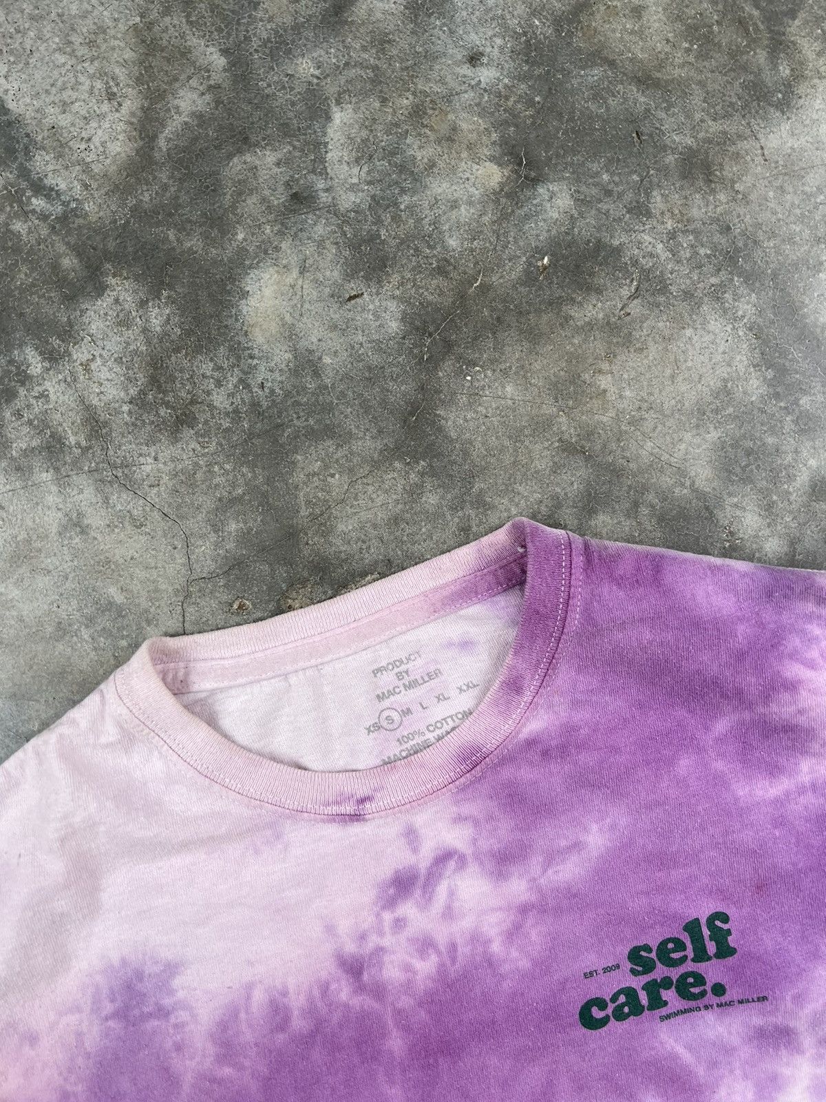 Mac Miller Mac Miller " Self Care " Tie Dye Swimming Tee Sz. Small Size US S / EU 44-46 / 1 - 4 Thumbnail
