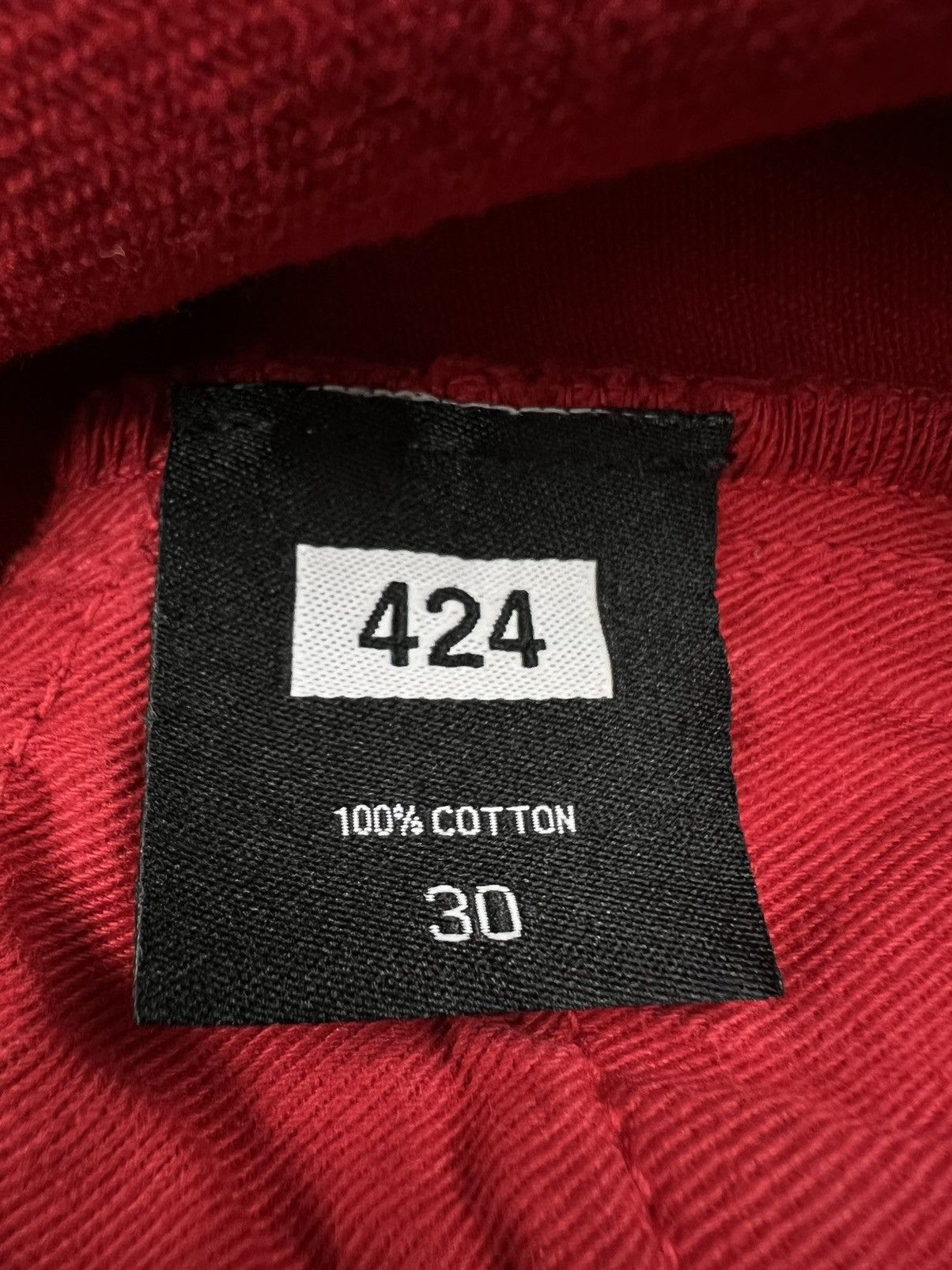 424 424 On Fairfax x Armes Red Tie Dye Denim Jeans Sz. 30 Size US 30 / EU 46 - 8 Thumbnail