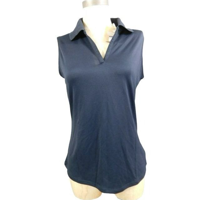 Other Lopez Size M Medium Black Sleeveless Collared Golf Shirt NWT