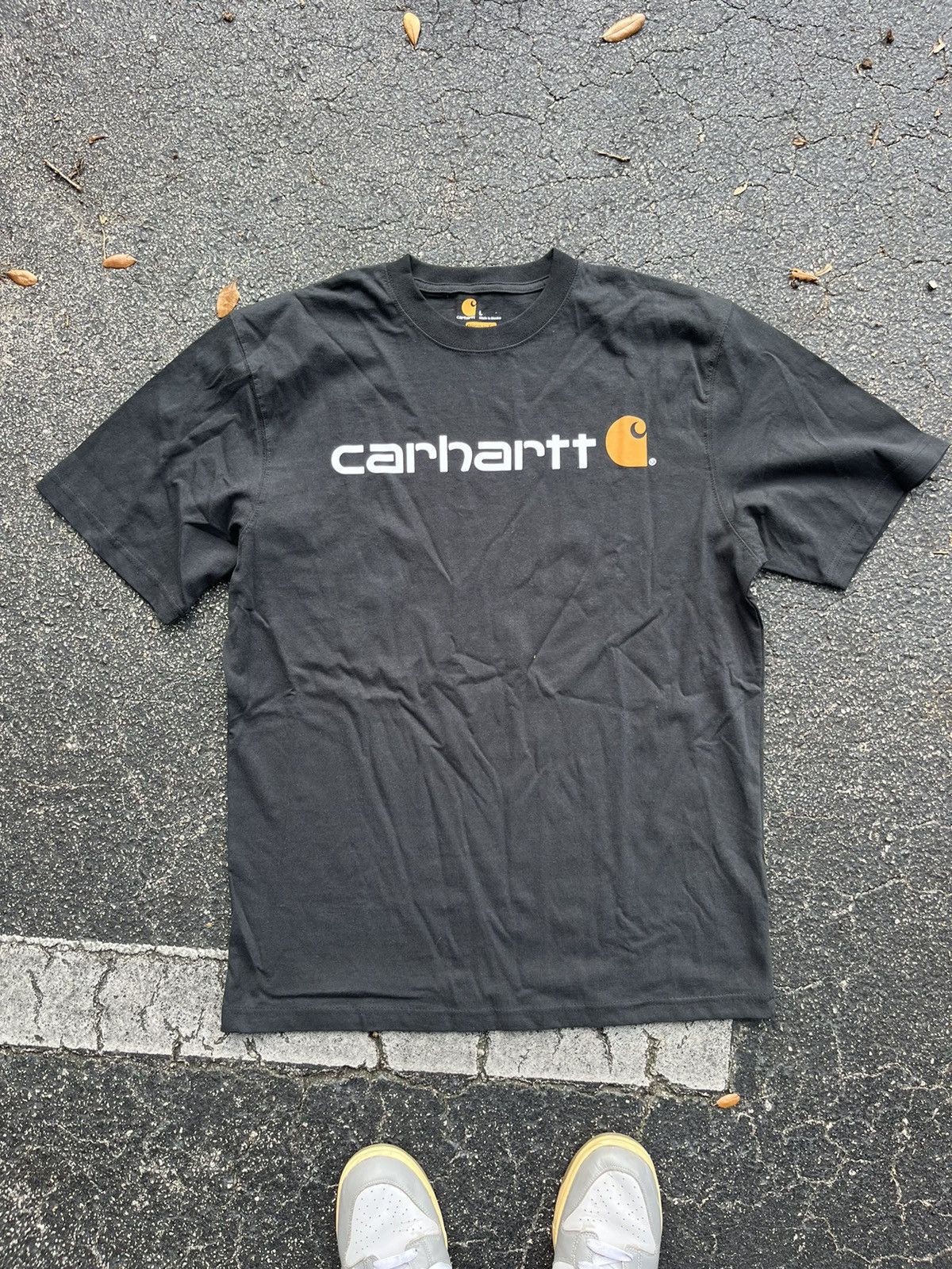 Carhartt Vintage Style Black Carhartt Logo T-Shirt / Emblem Tee Size US L / EU 52-54 / 3 - 1 Thumbnail