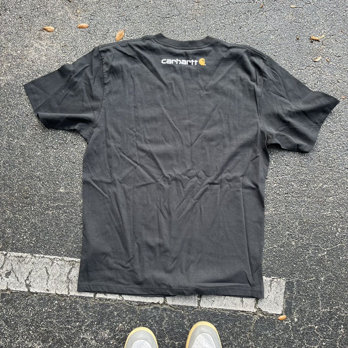 Carhartt Vintage Style Black Carhartt Logo T-Shirt / Emblem Tee Size US L / EU 52-54 / 3 - 2 Thumbnail