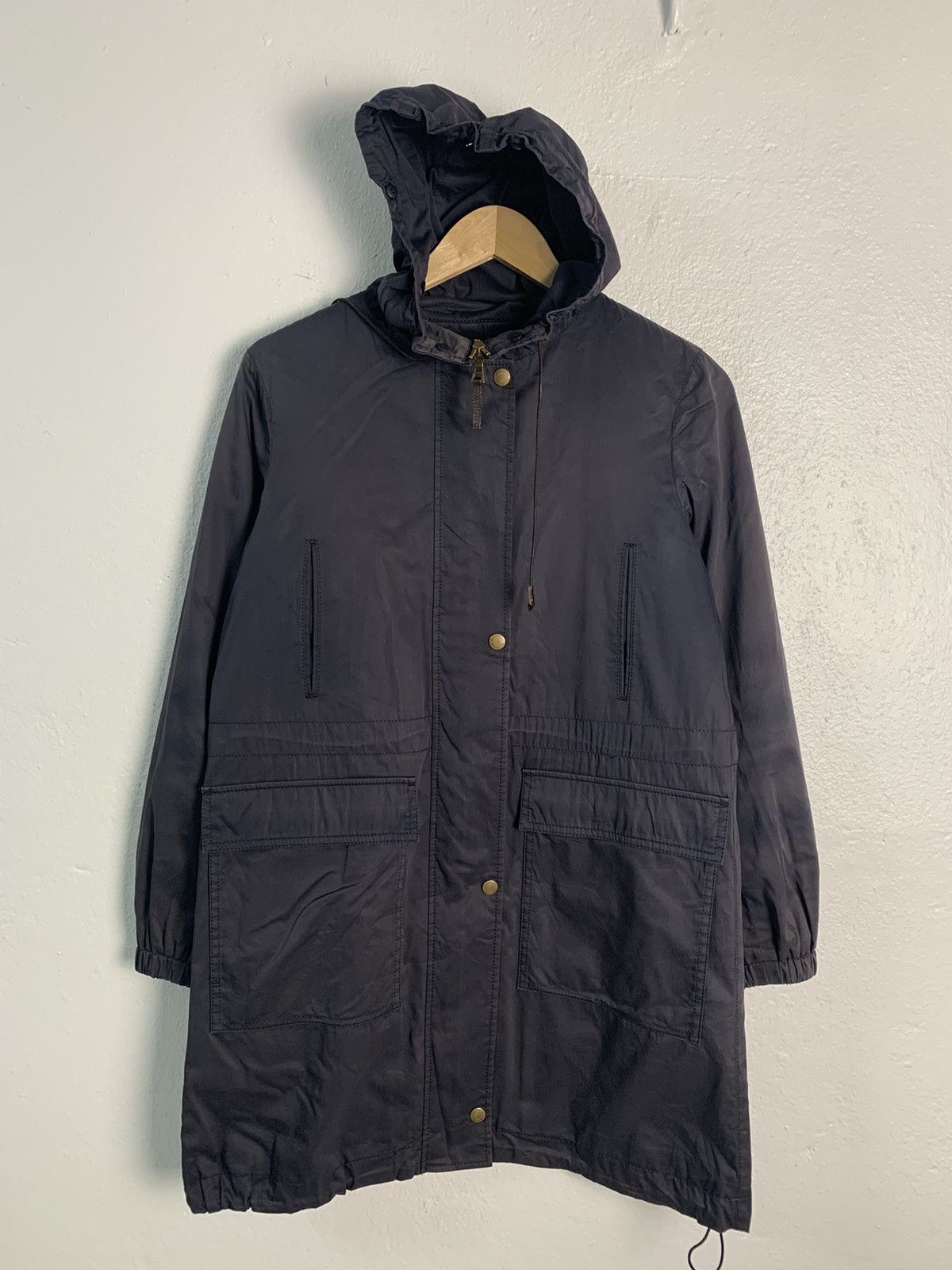 image of Mackintosh Philosophy Hoodie Jacket in Blue Black, Men's (Size Small)
