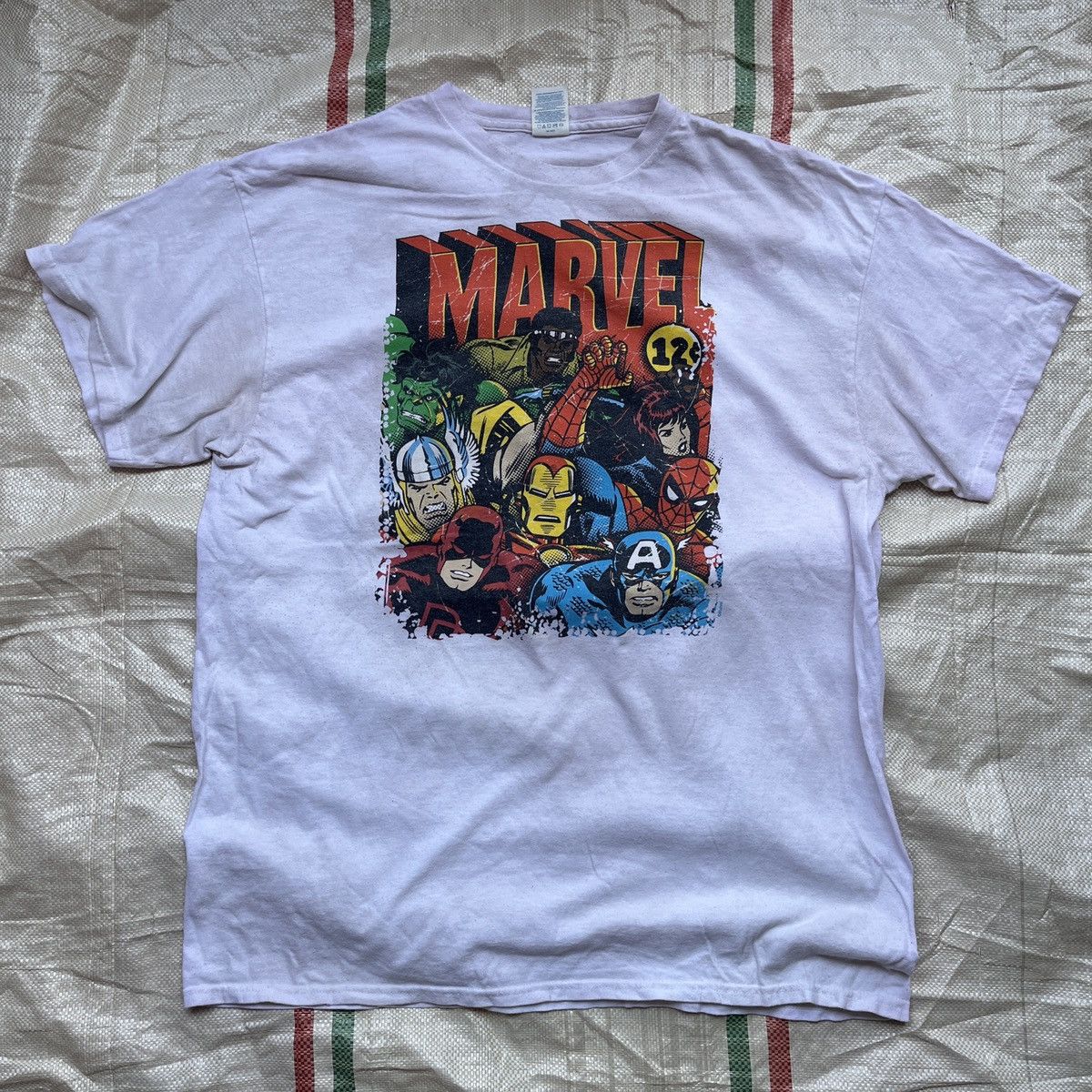 Marvel Comics × Vintage Iconic Marvel Comic Cover 12¢ Vintage Y2K Tees Size US XL / EU 56 / 4 - 15 Thumbnail