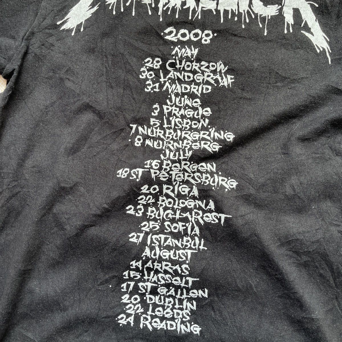 Metallica × Uniqlo Front Logo Metallica Concert Tour 2008 Part III Uniqlo Size US M / EU 48-50 / 2 - 14 Thumbnail