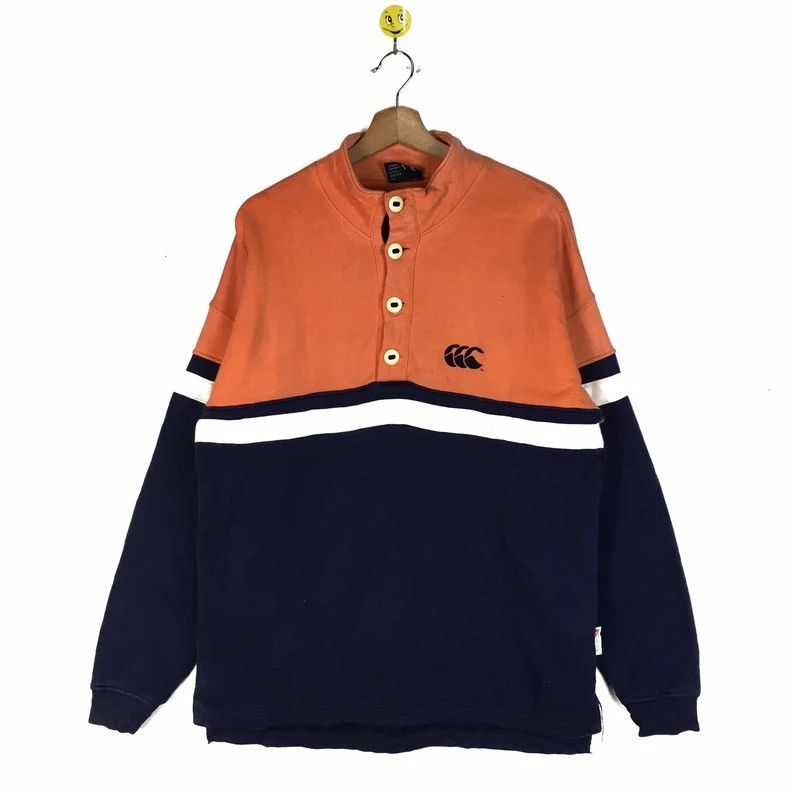 Vintage Canterbury Sweatshirt Rugby Striped